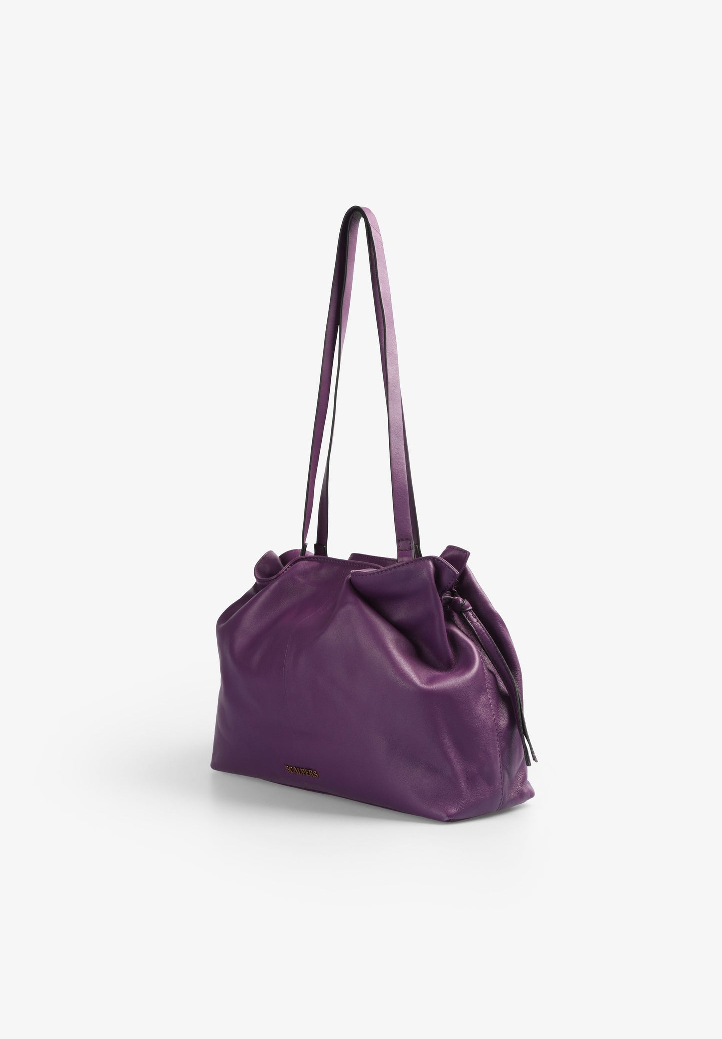 BOLSA OMBRO PELE PORMENORES FRANZIDOS