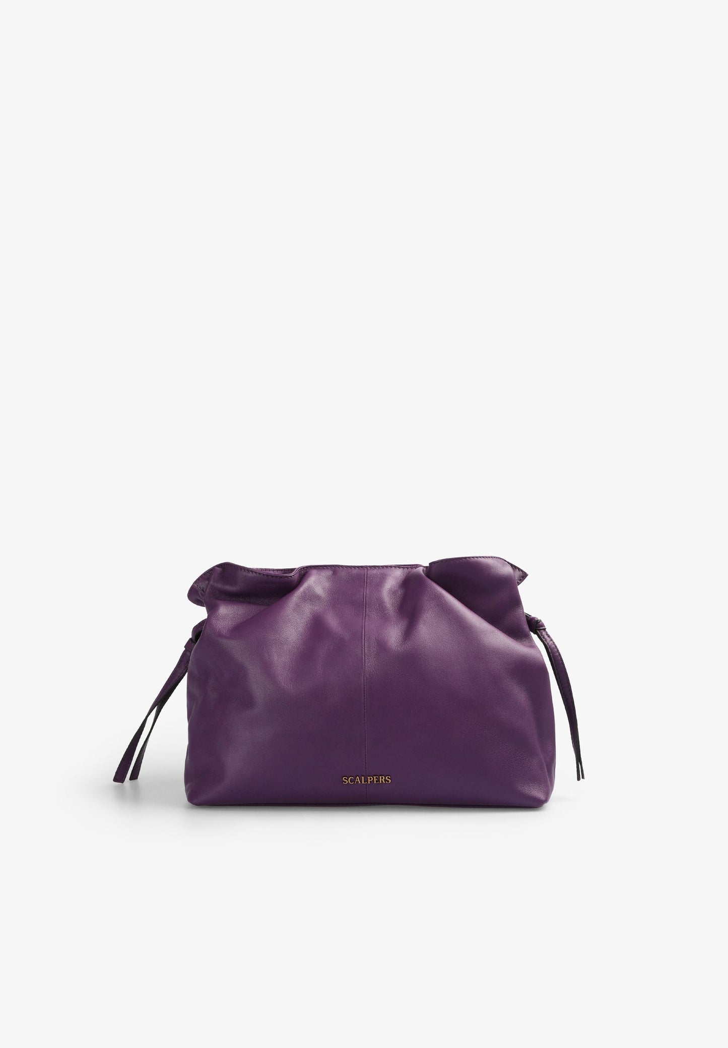 BOLSA OMBRO PELE PORMENORES FRANZIDOS