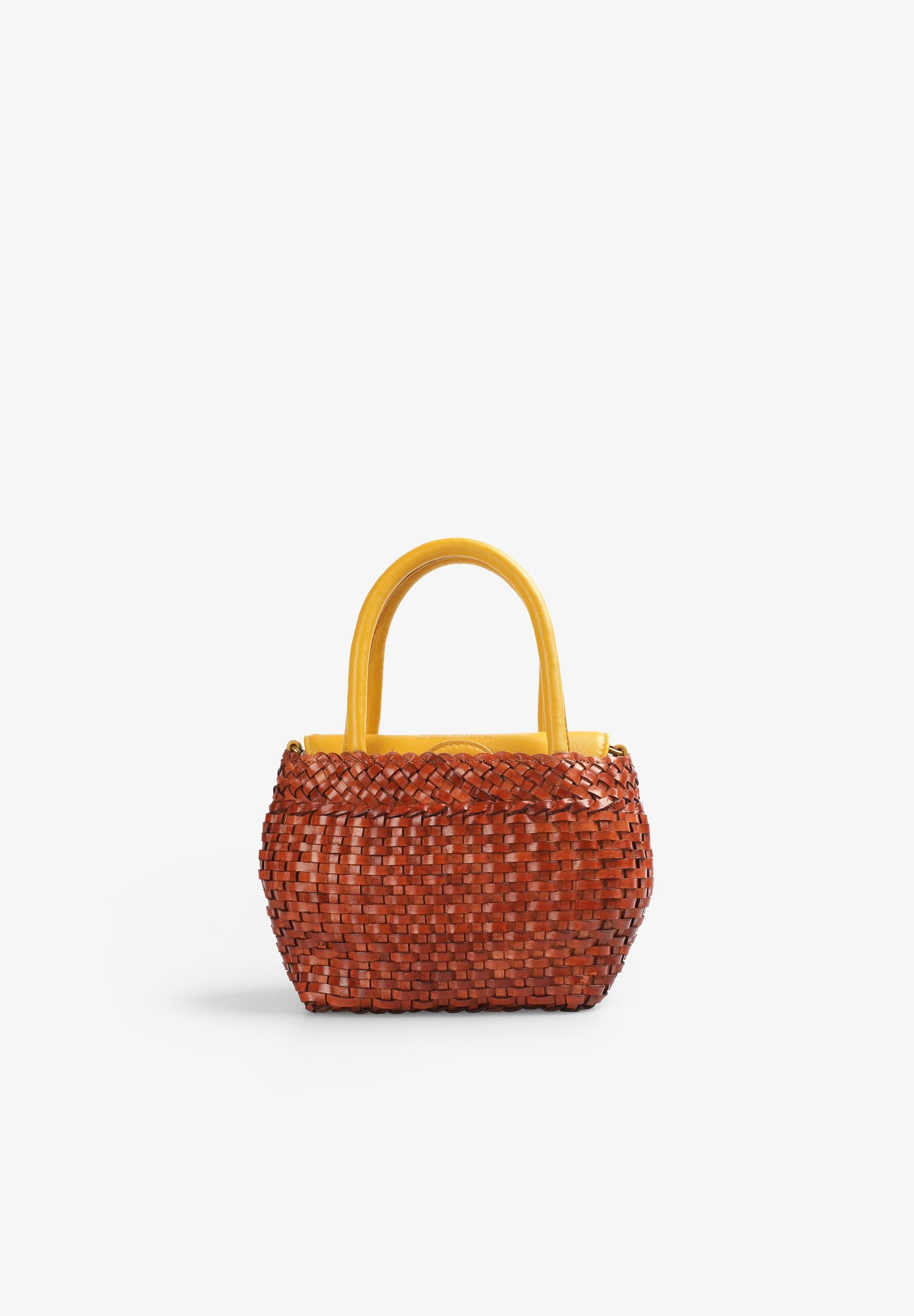 BOLSA MINI EM PELE TRANÇADA