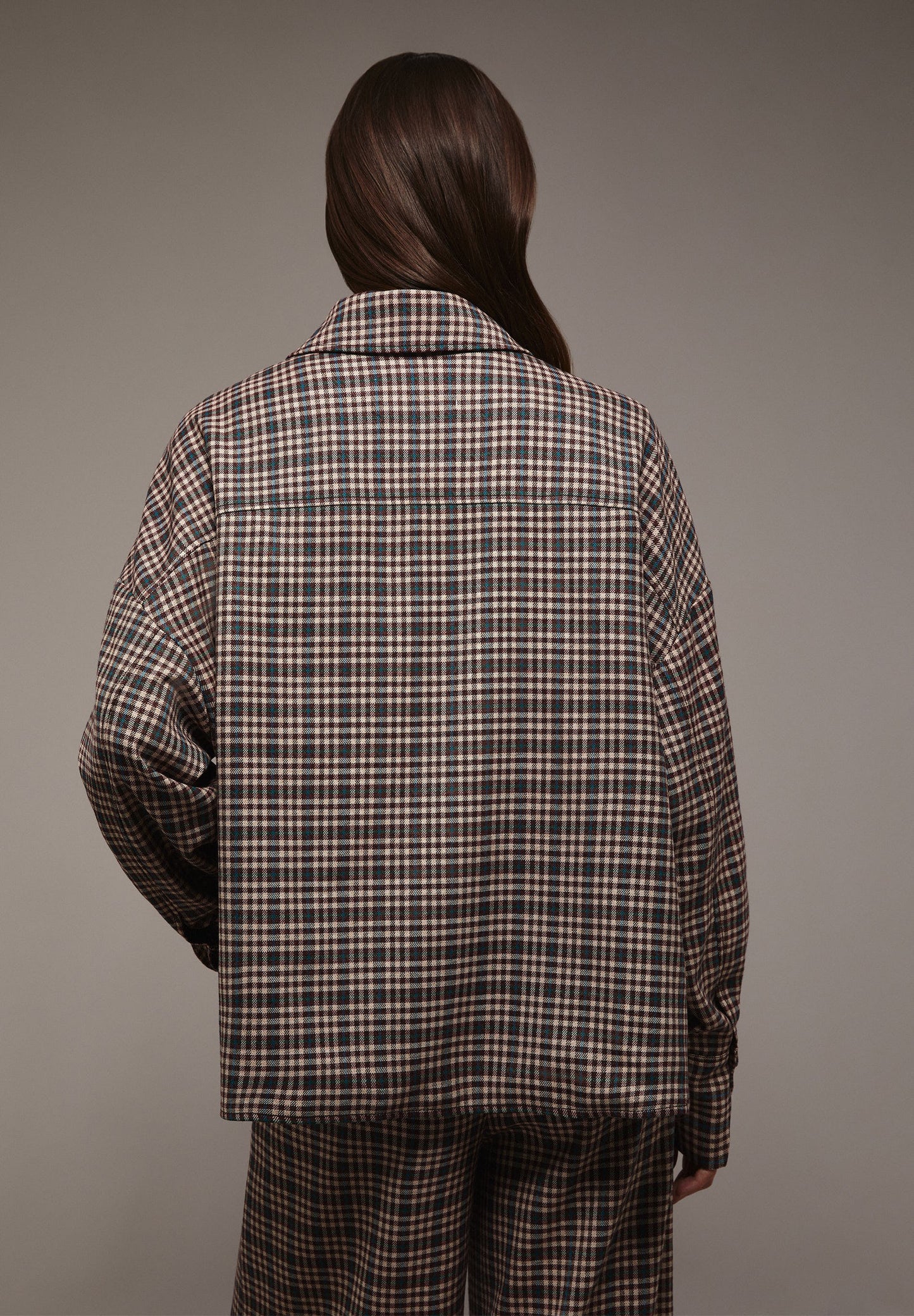 CARDIGAN XADREZ COM BOLSOS