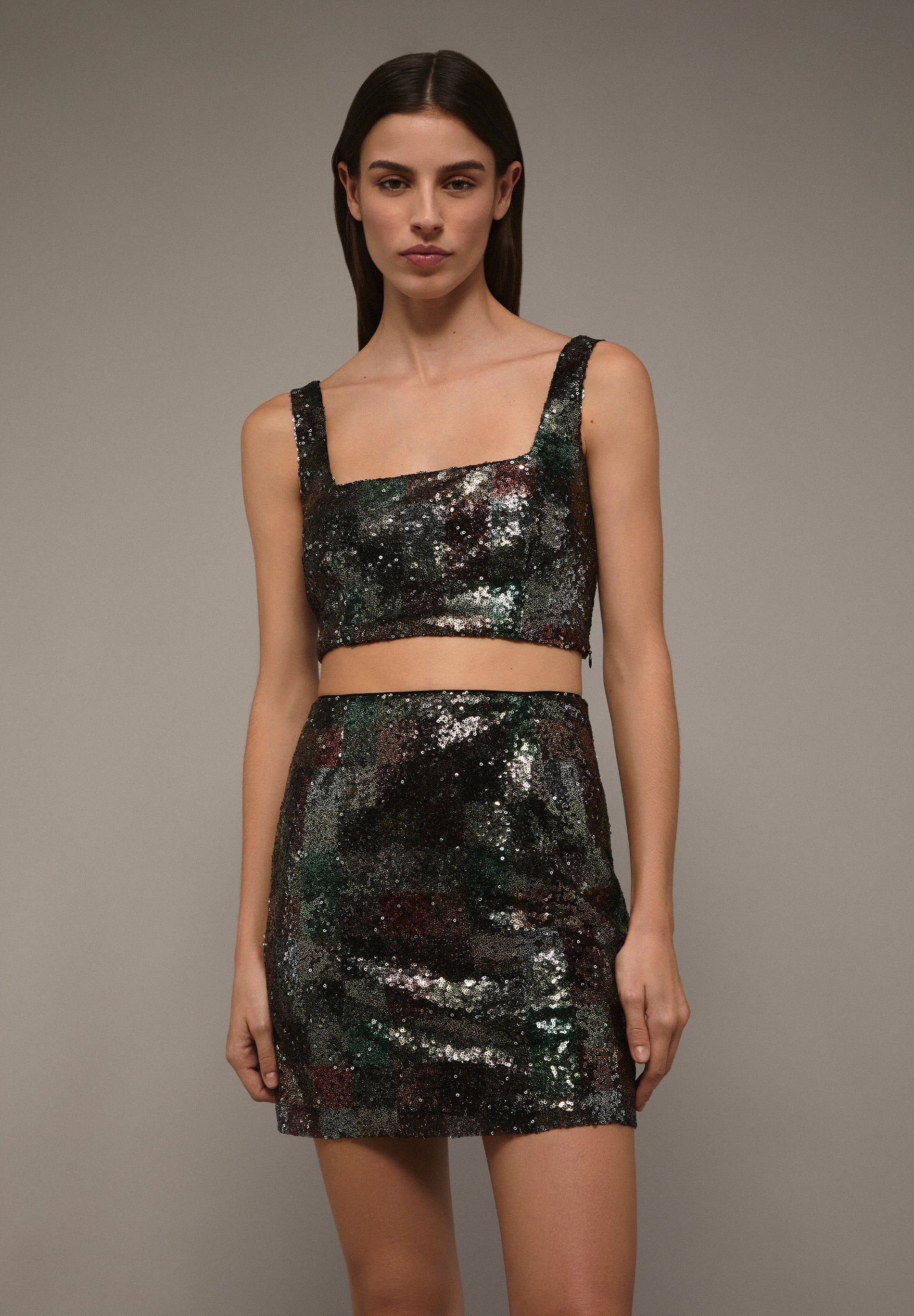 TOP DE LANTEJOULAS XADREZ