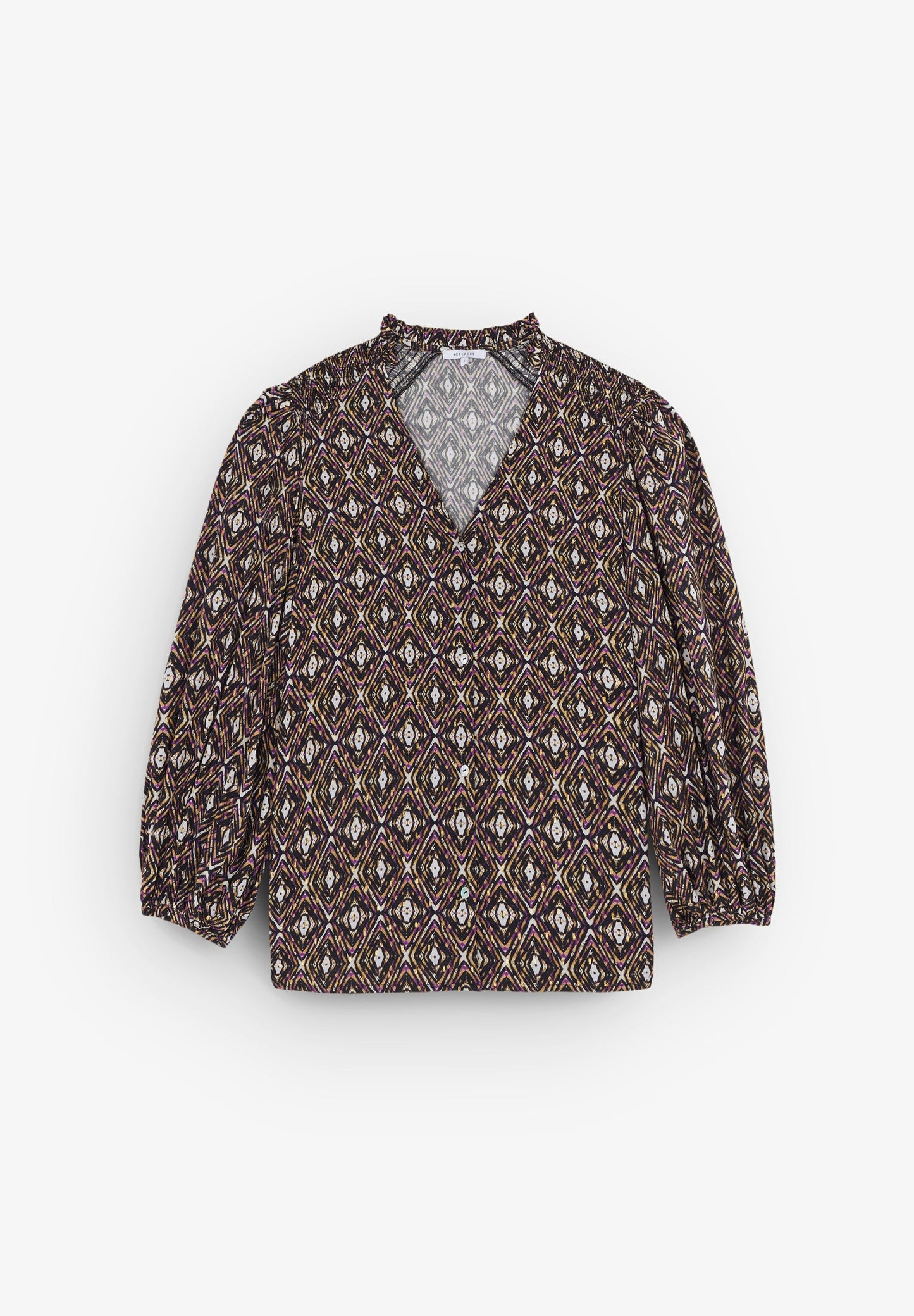 BLUSA COM PADRÃO PORMENOR DE FIO METALIZADO