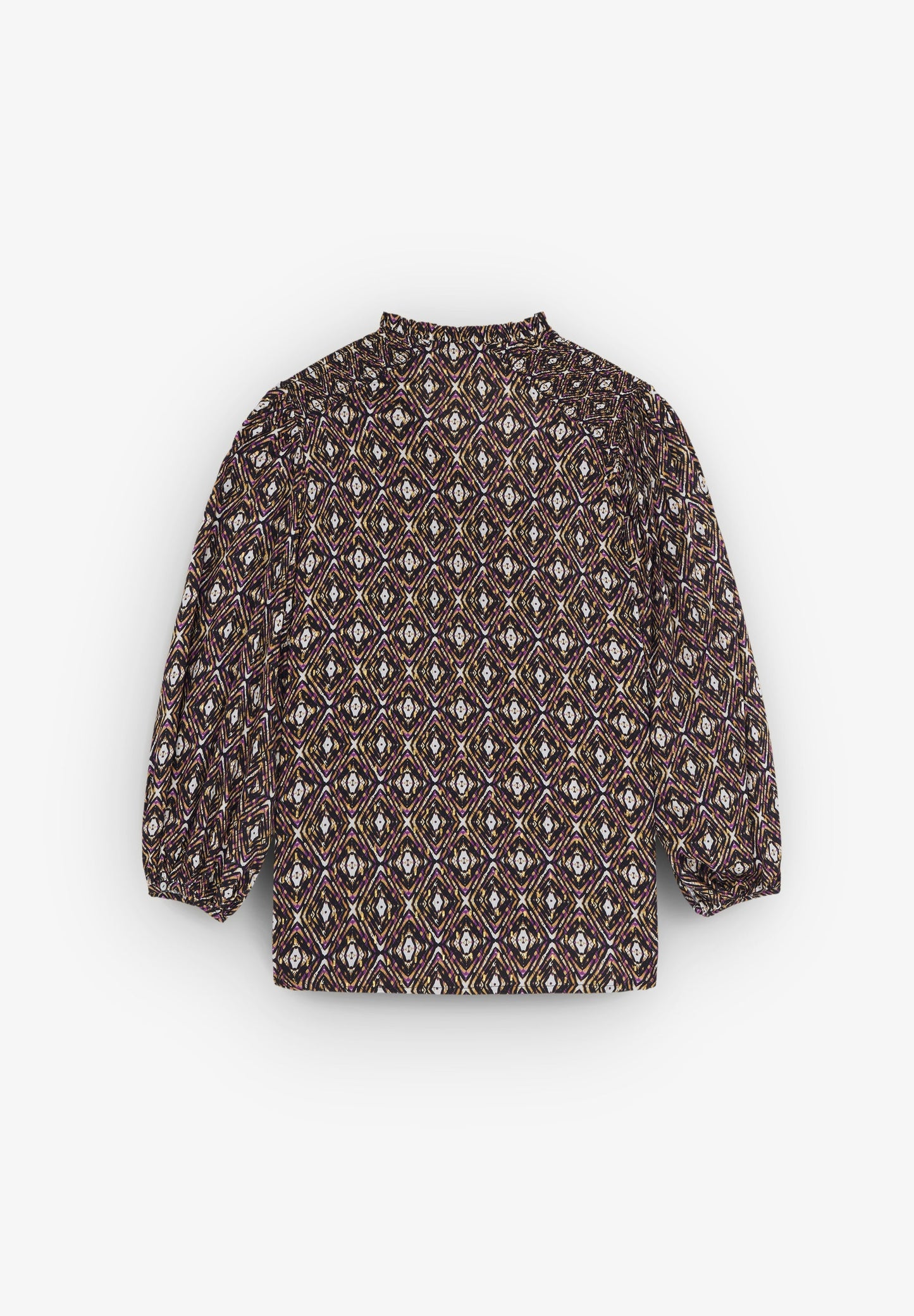 BLUSA COM PADRÃO PORMENOR DE FIO METALIZADO