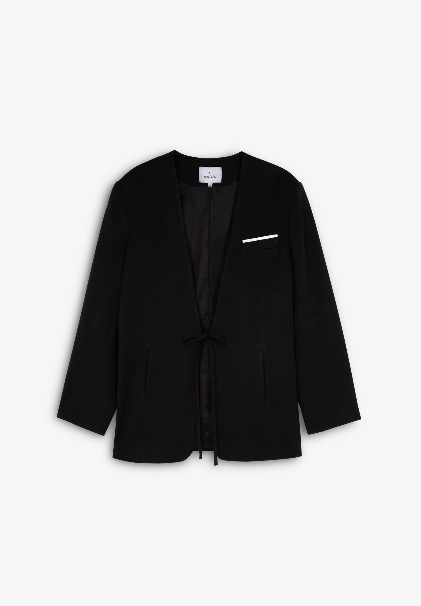 BLAZER COM LAÇO E PORMENOR DE BOLSO