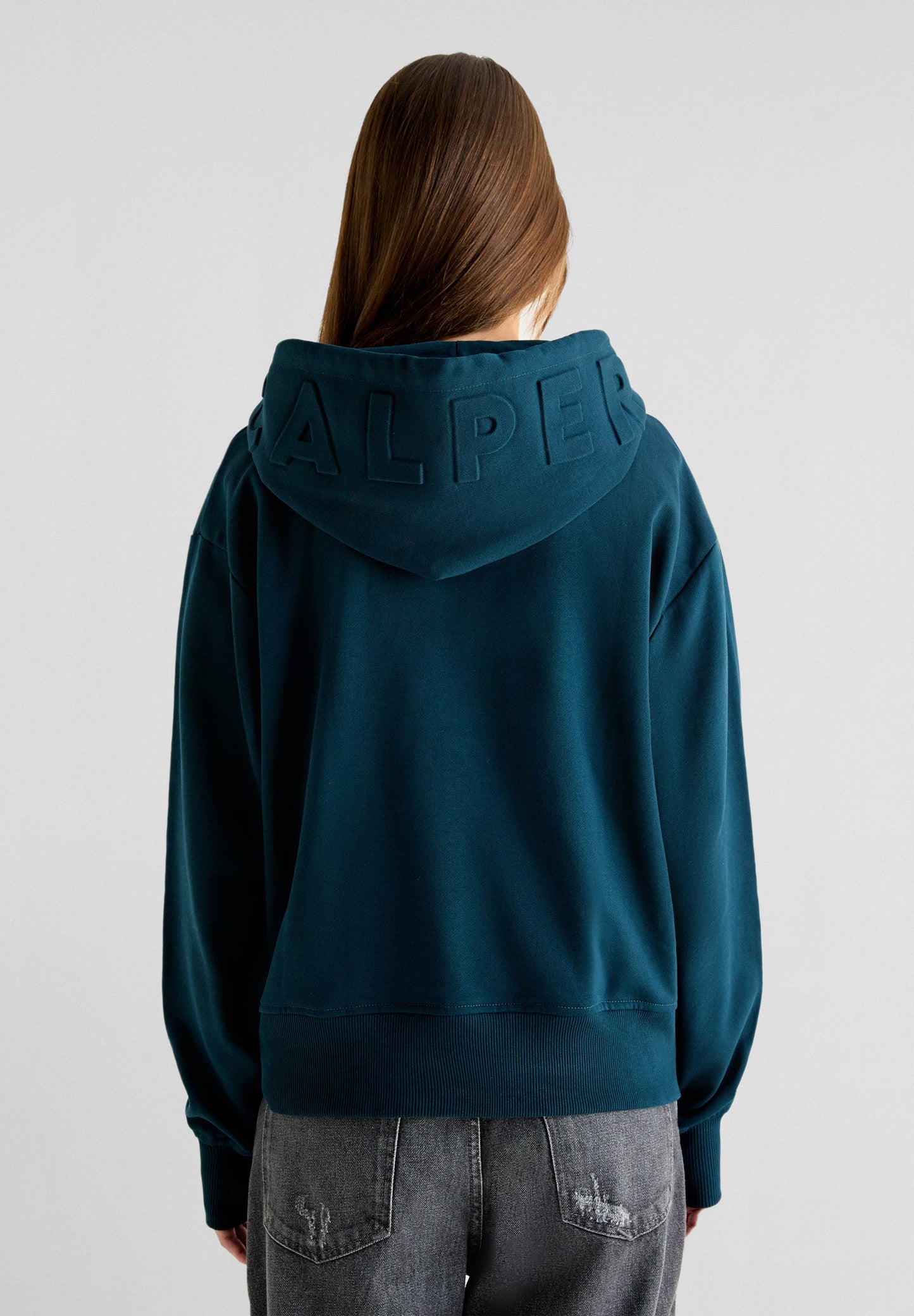 EMBOSSED HOODIE SWEATER