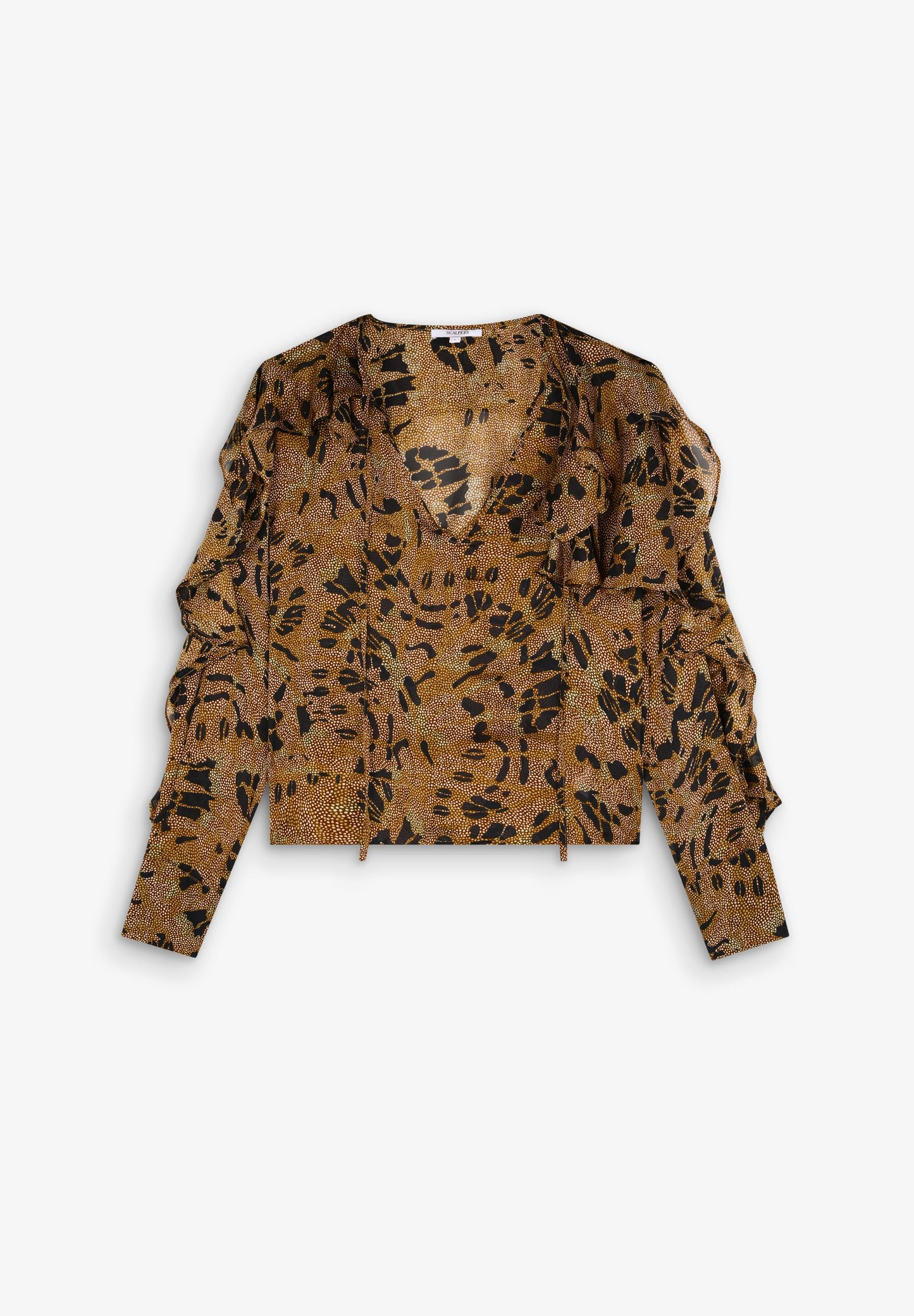 BLUSA COM PADRÃO FOLHOS