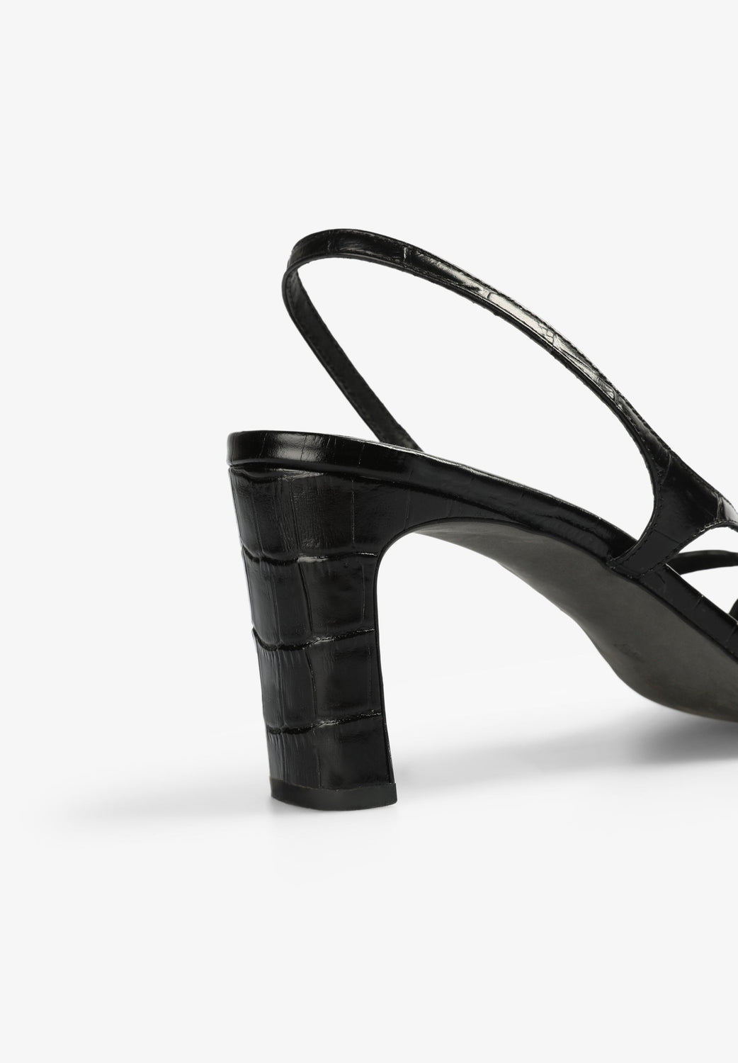 SANDALIAS TACÓN PIEL - Scalpers