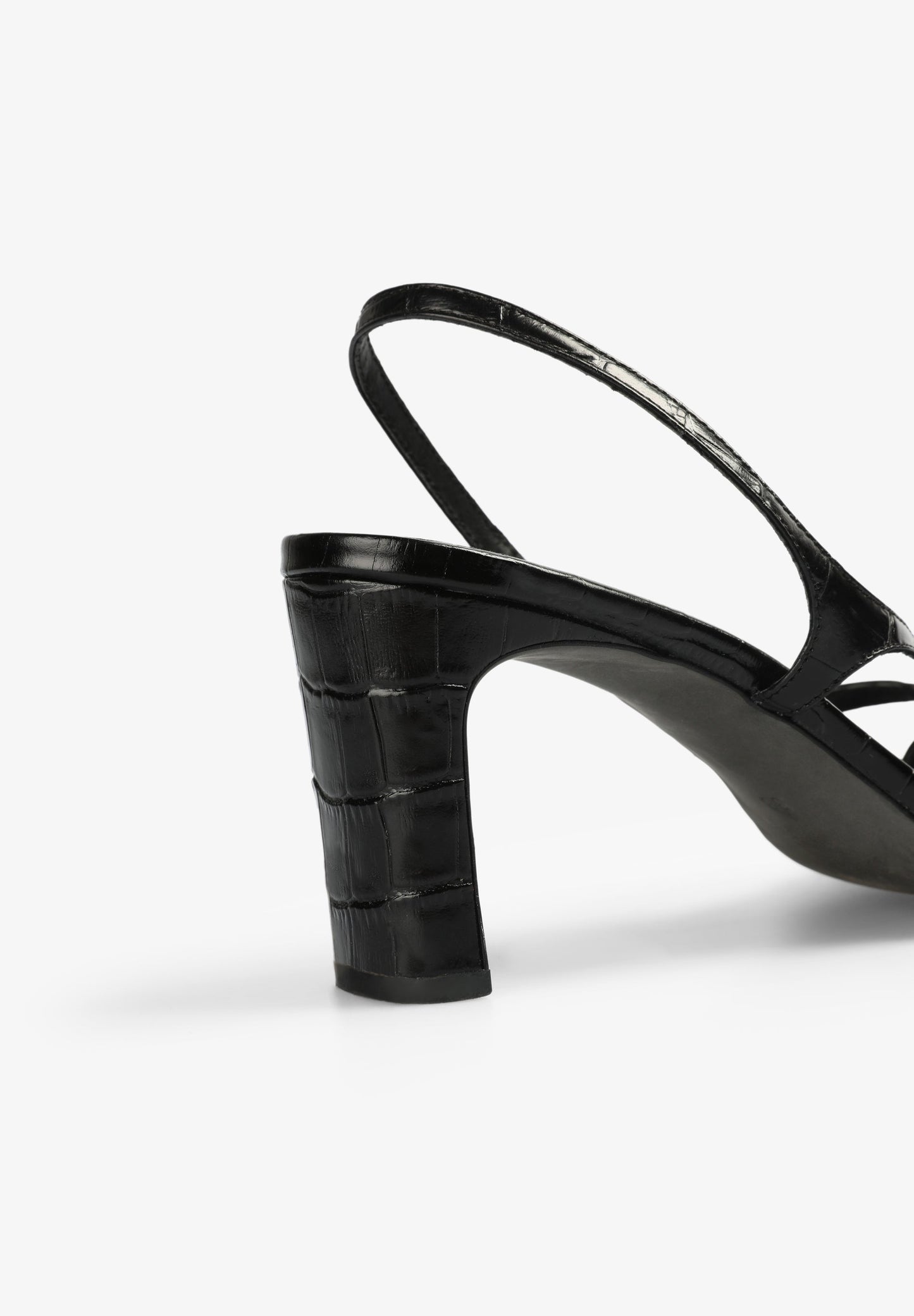 SANDALIAS TACÓN PIEL - Scalpers