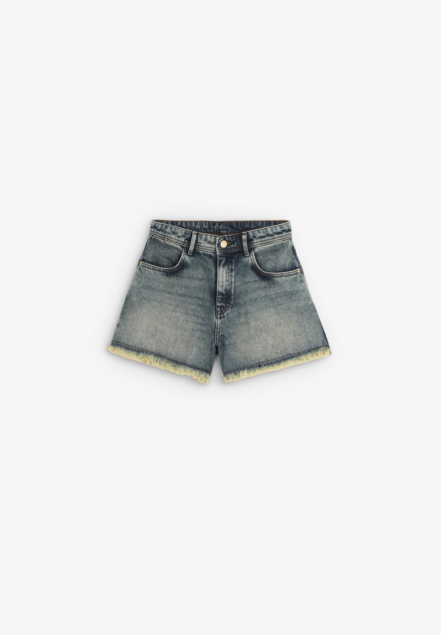 CALÇÕES DENIM BAINHA DESFIADA