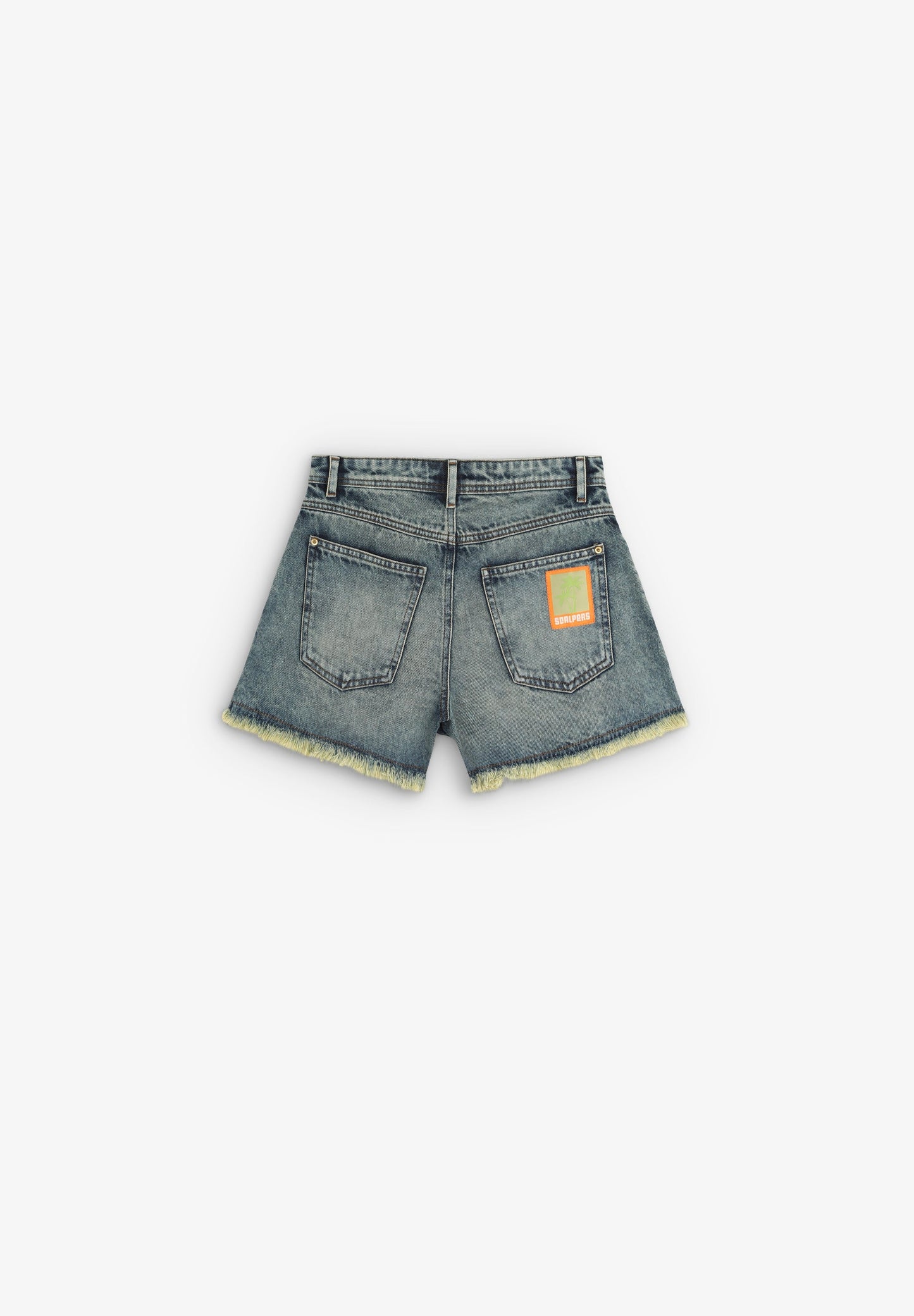 CALÇÕES DENIM BAINHA DESFIADA