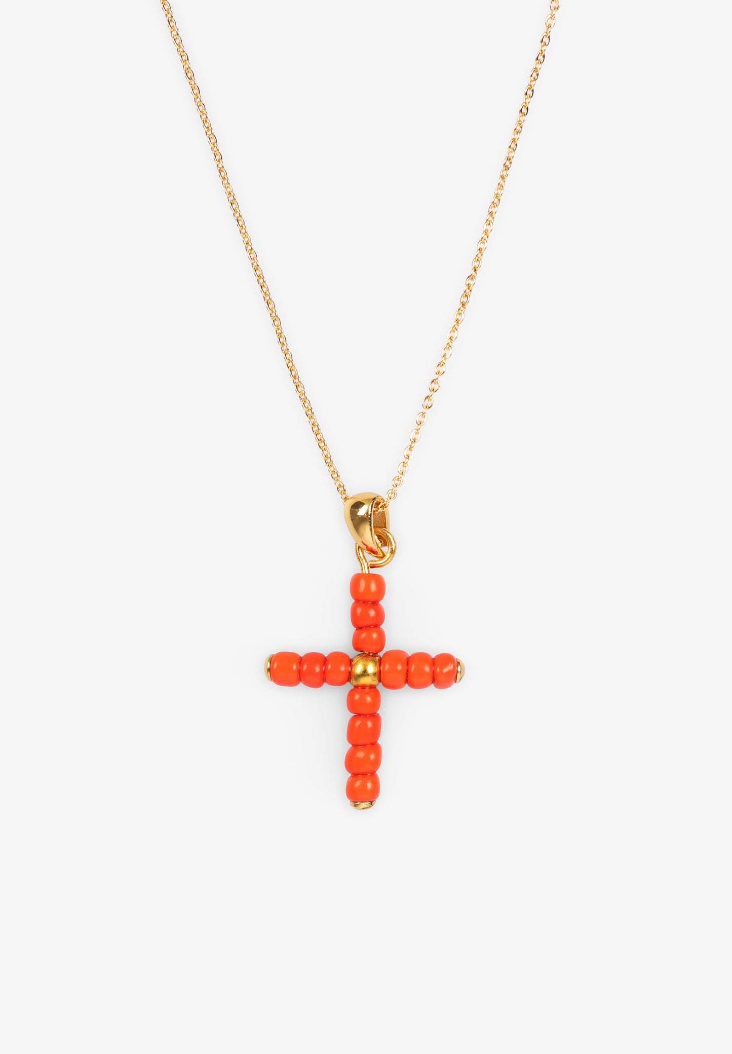 ALHAJA CULT STORE | COLAR CORAL CROSS