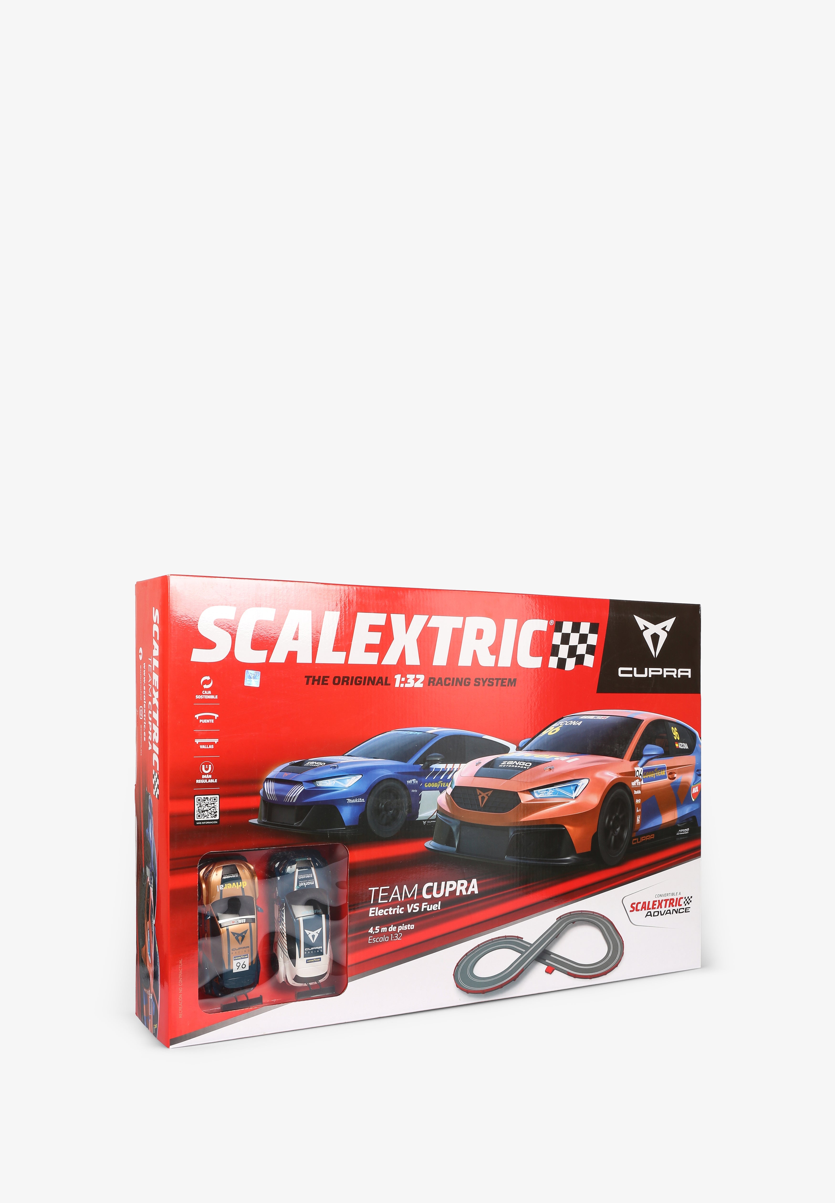 SCALEXTRIC | CRICUITO TEAM CUPRA - ELECTRIC VS FUEL