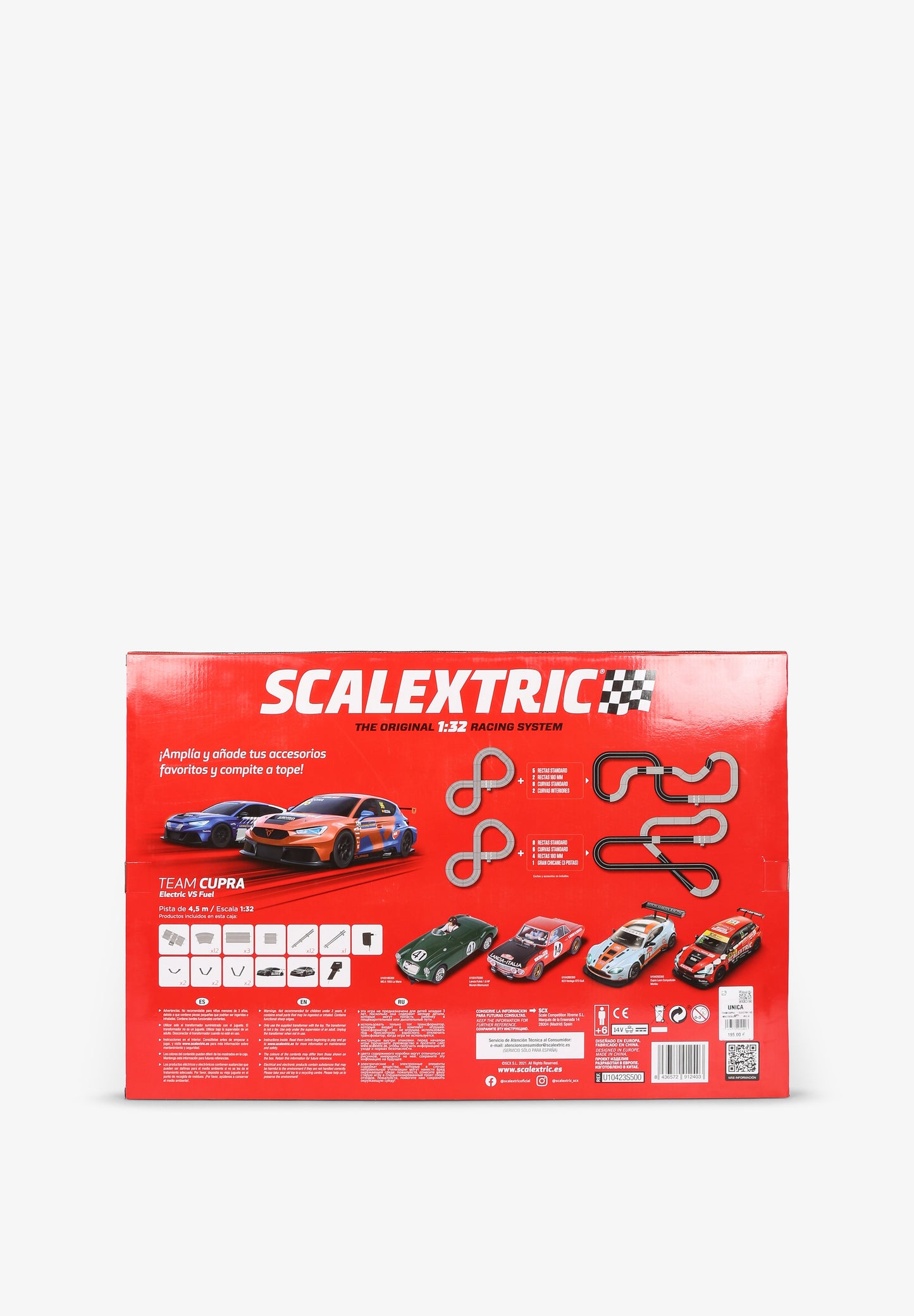 SCALEXTRIC | CRICUITO TEAM CUPRA - ELECTRIC VS FUEL