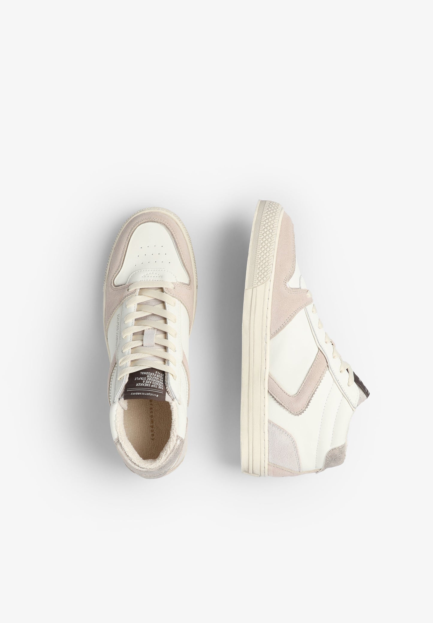 SAPATILHAS ALTAS COM PORMENORES EM CROUTE