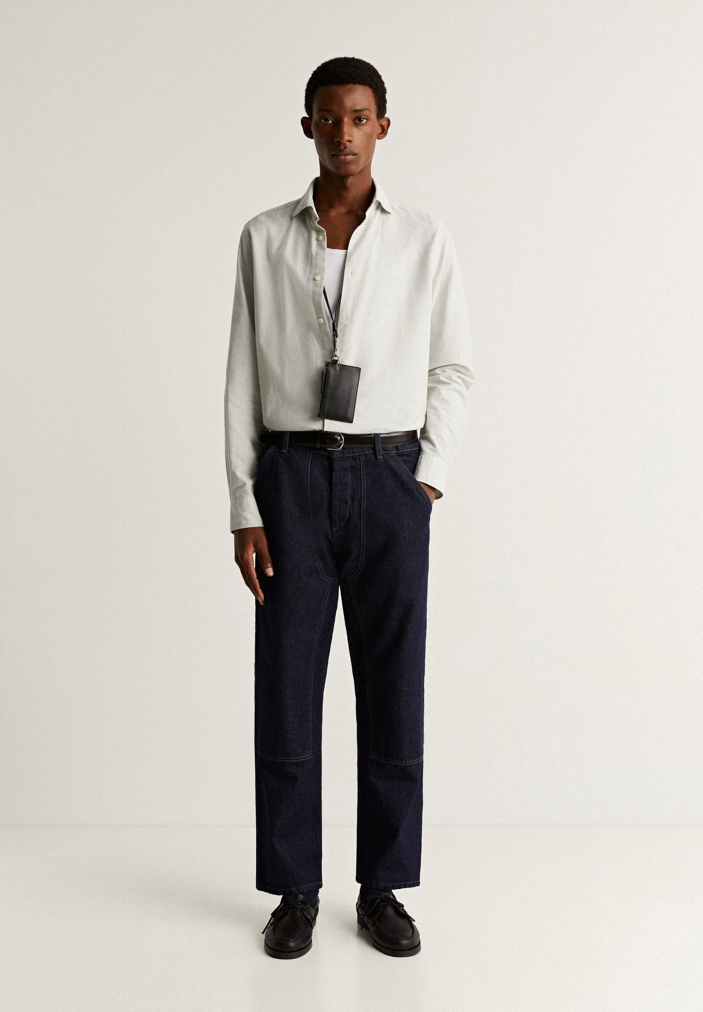 CAMISA DE RISCAS COM SKULL PLACKET