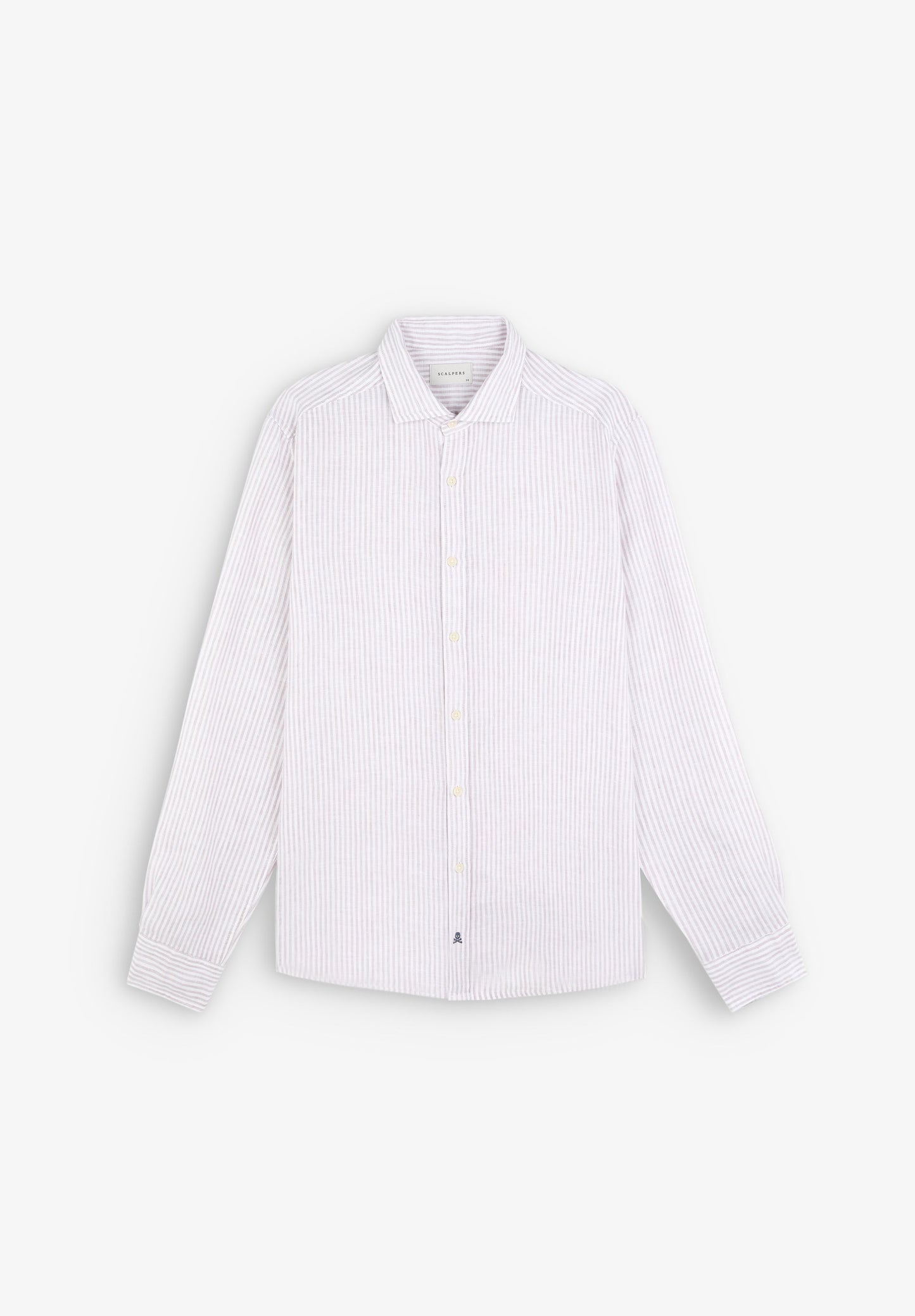 CAMISA DE LINHO ÀS RISCAS