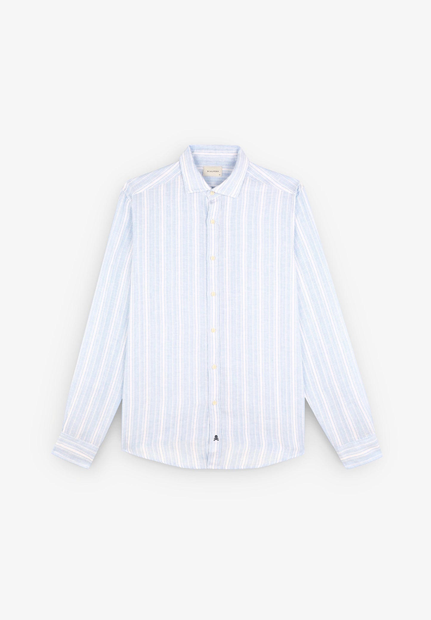 CAMISA PREMIUM DE LINHO ÀS RISCAS SLIM