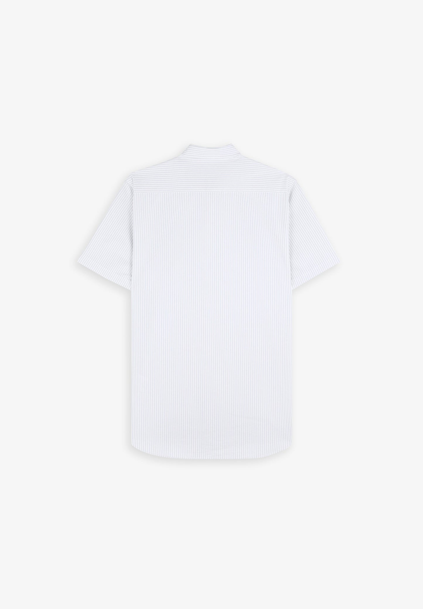 CAMISA DE MANGA CURTA ÀS RISCAS OXFORD