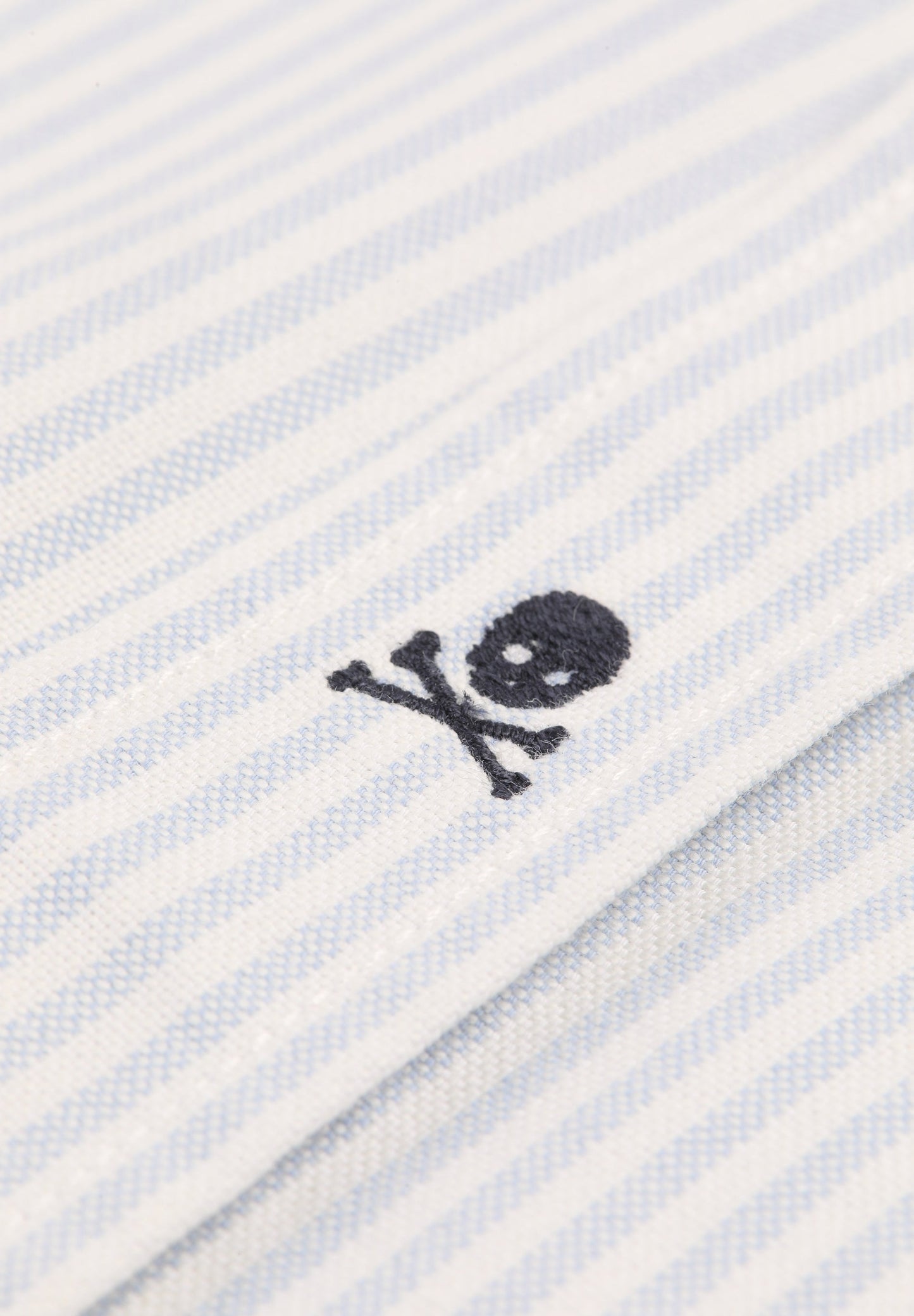 CAMISA DE MANGA CURTA ÀS RISCAS OXFORD
