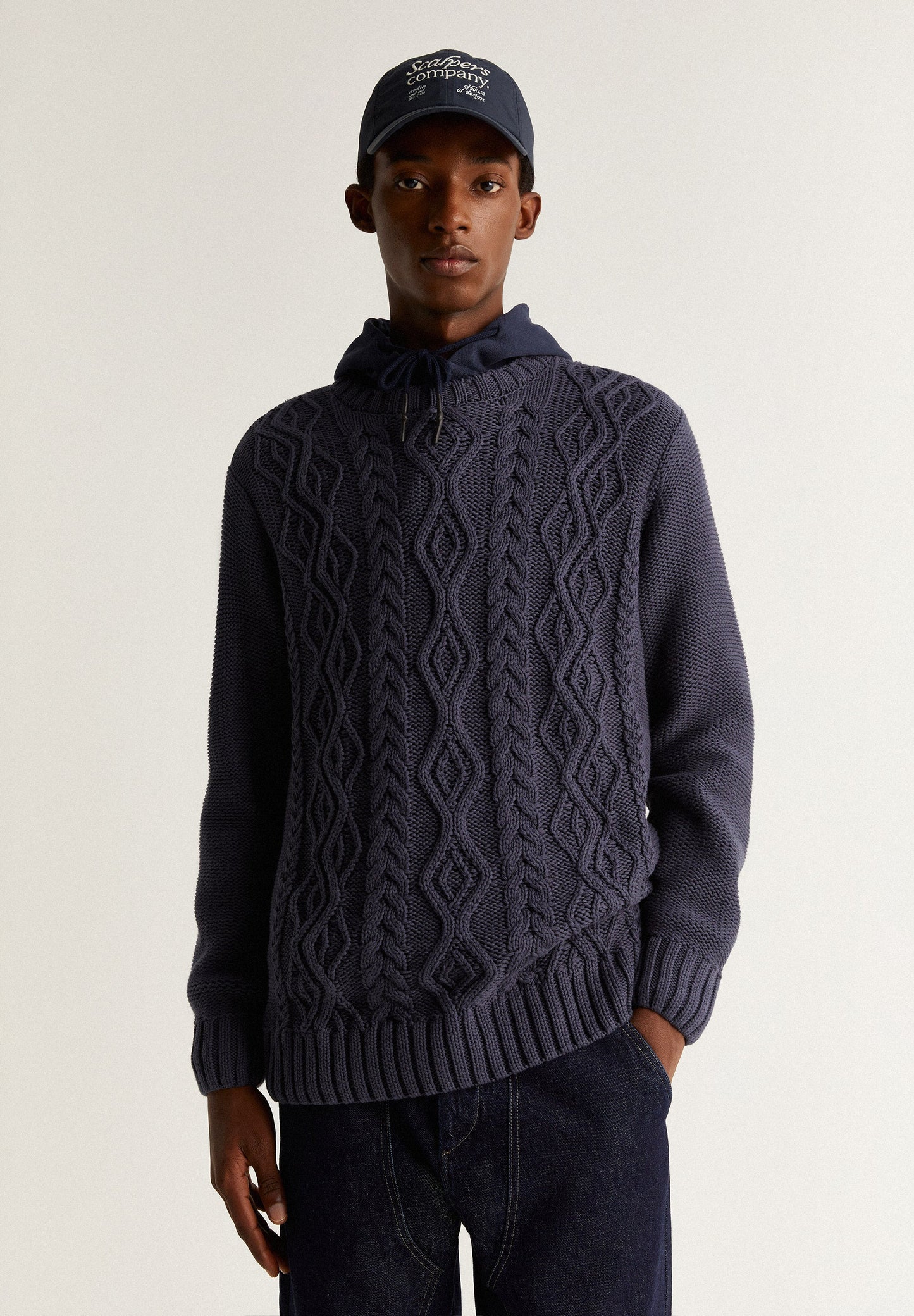 SWEATER PORMENORES DE MALHA DE CABO