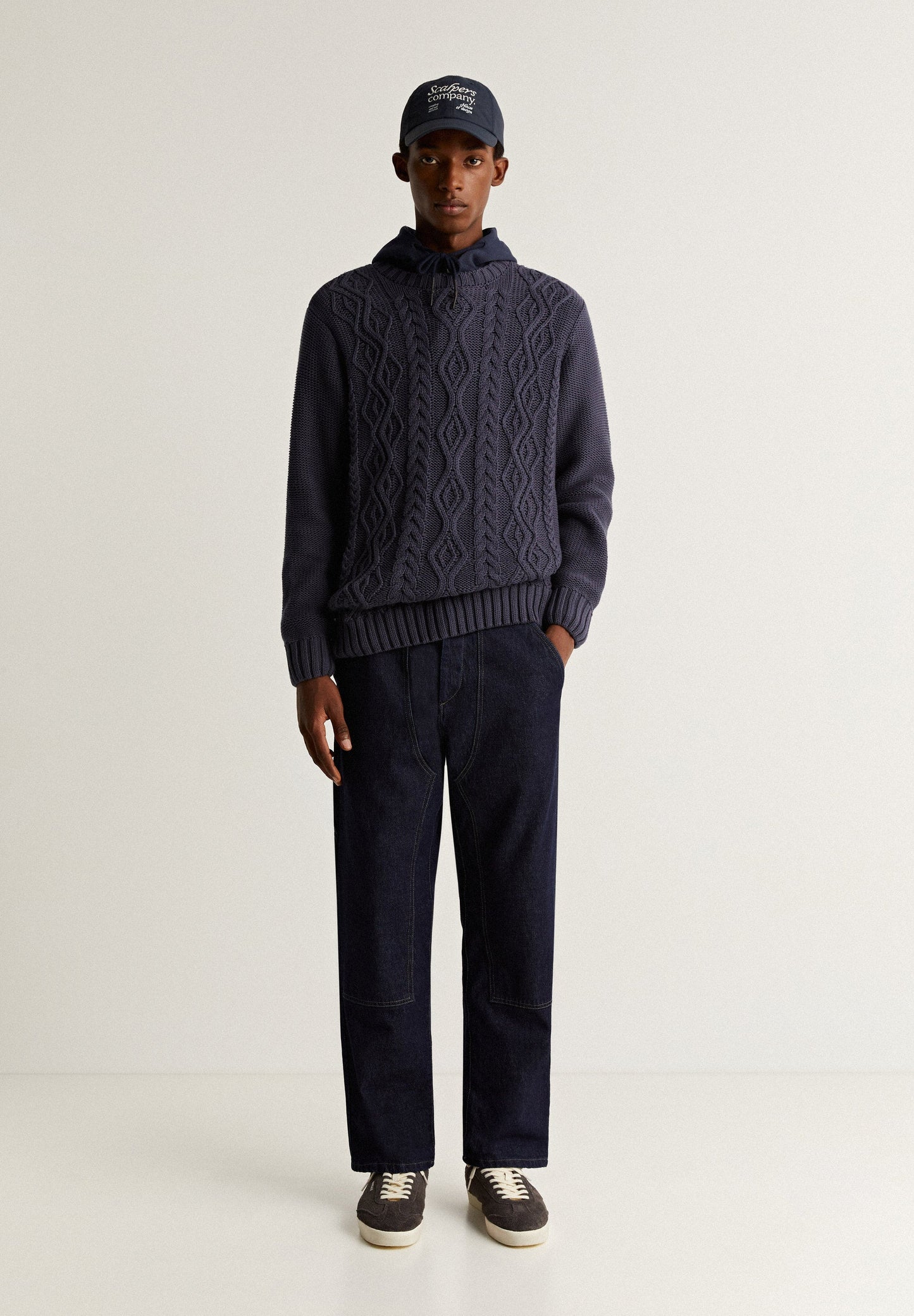 SWEATER PORMENORES DE MALHA DE CABO