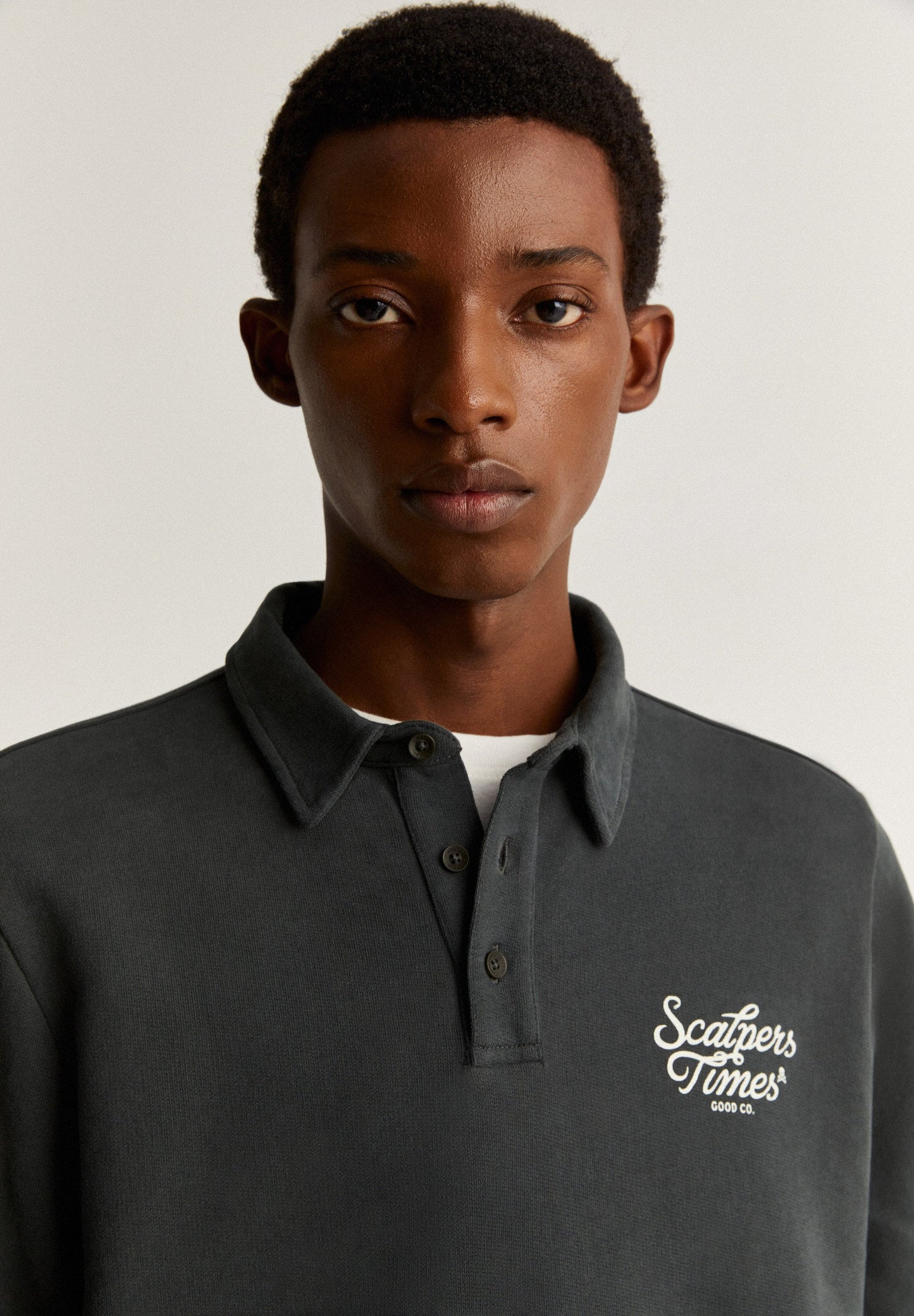 SWEATSHIRT COLARINHO DE POLO