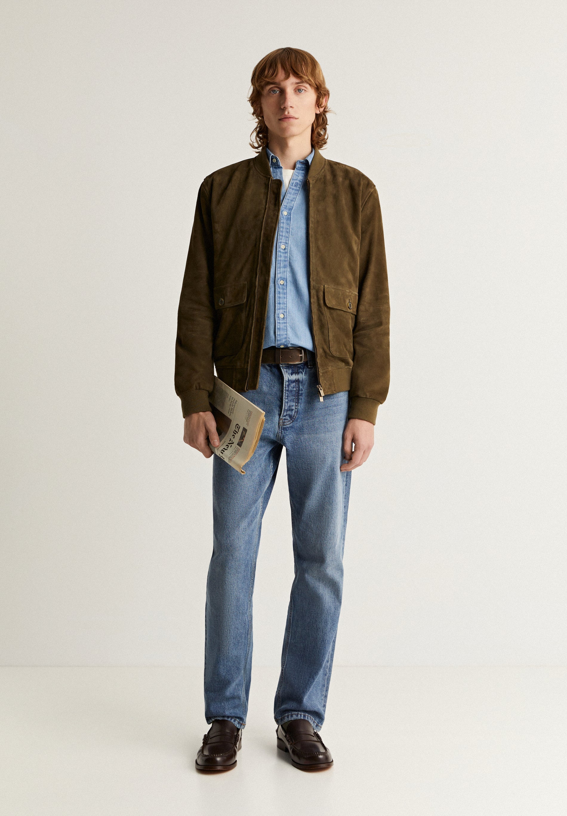 CASACO BOMBER DE CAMURÇA