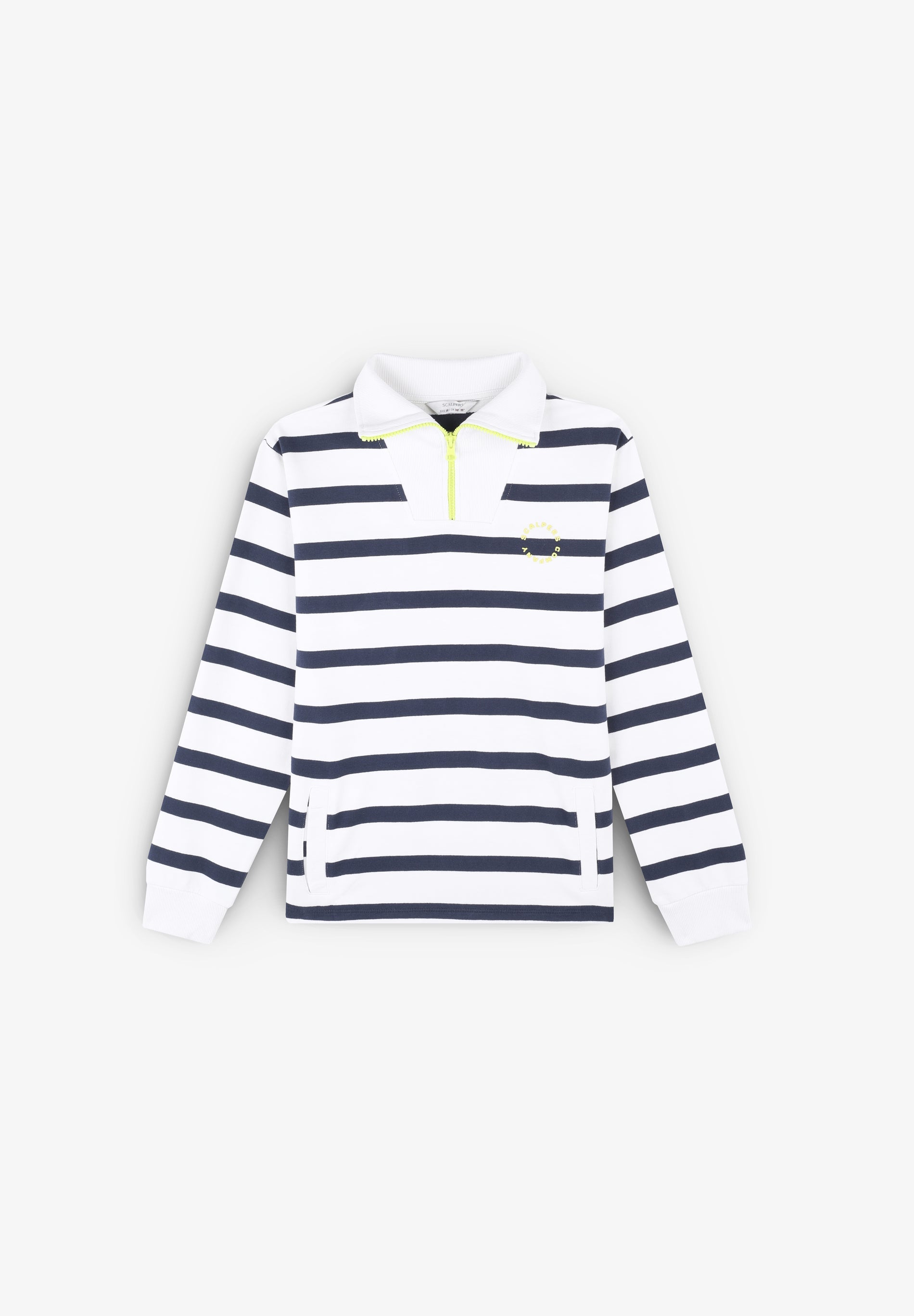 SWEATSHIRT RISCAS PORMENOR ZIP