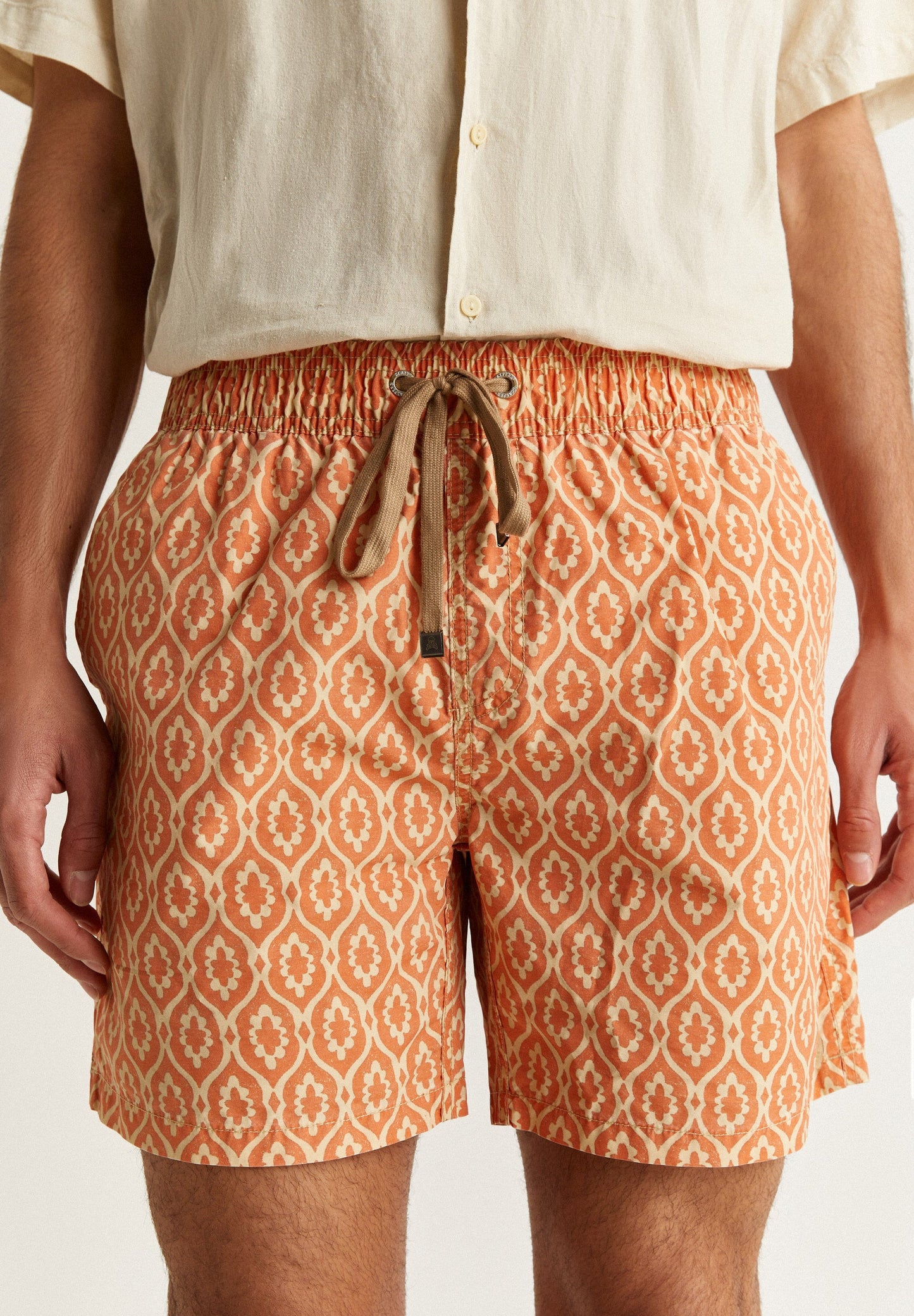 CALÇÕES DE BANHO COM ESTAMPADO BICOLOR
