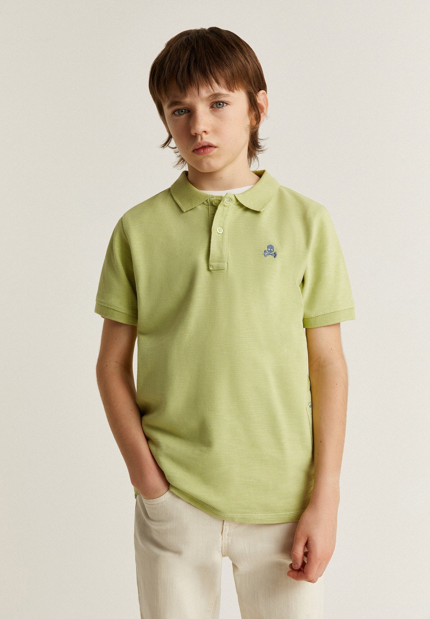 CAMISA POLO FLAMÉ COM SKULL