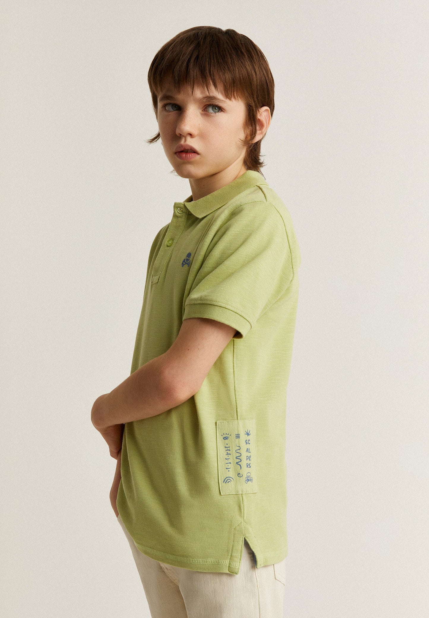 CAMISA POLO FLAMÉ COM SKULL