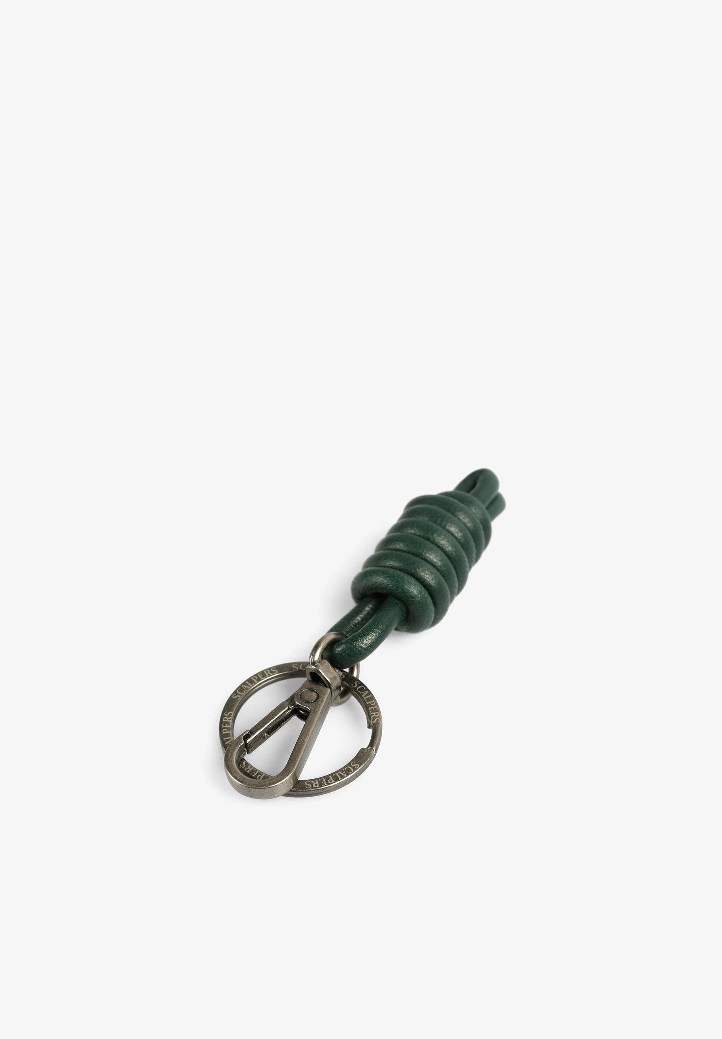 KNOTTED LEATHER KEYCHAIN