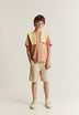 CALÇÕES BERMUDA COM PINÇAS