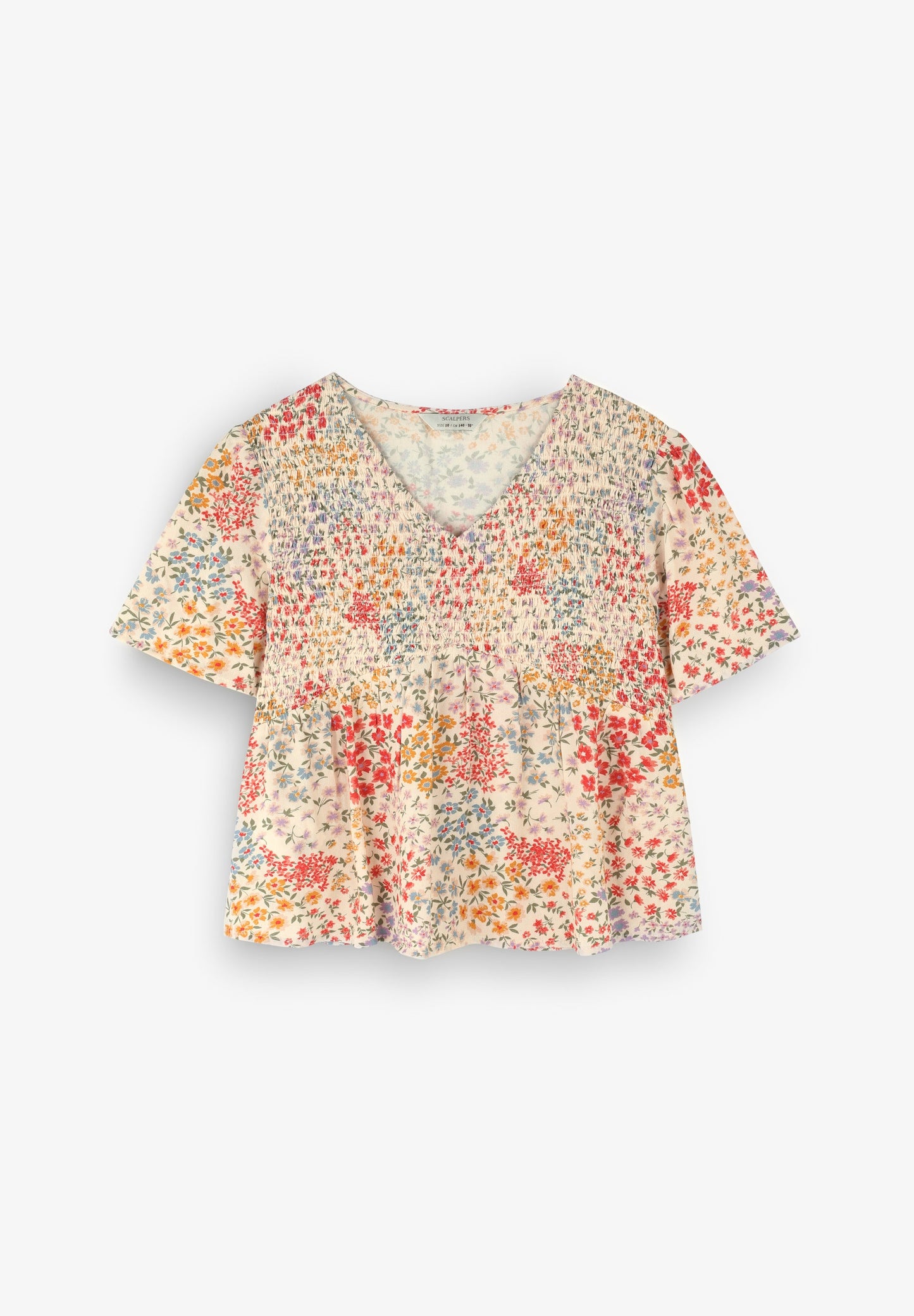 BLUSA FLORAL COM NINHO DE ABELHA