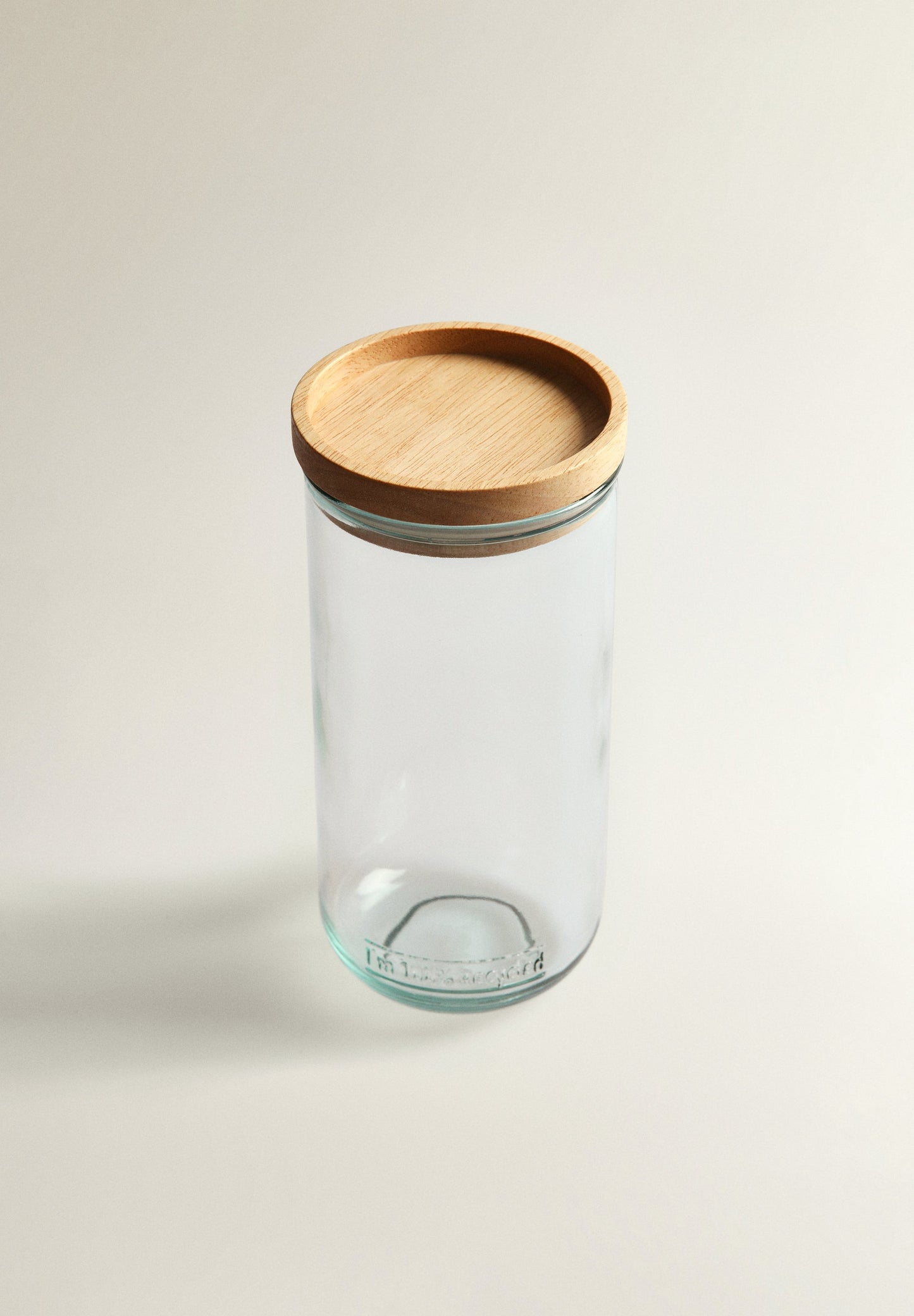 FRASCO DE ARMAZENAMENTO EM MADEIRA ALTO