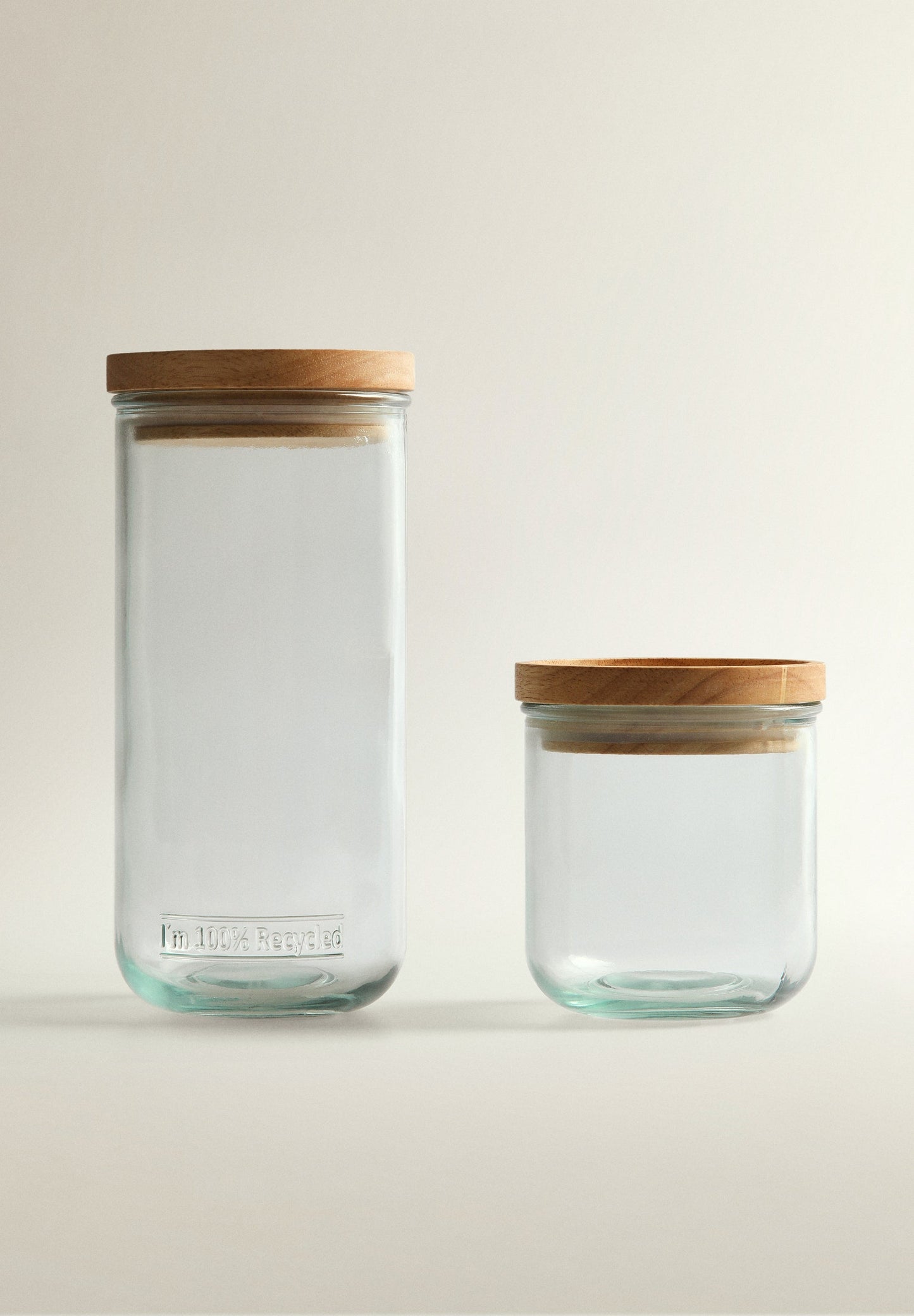 FRASCO DE ARMAZENAMENTO EM MADEIRA ALTO