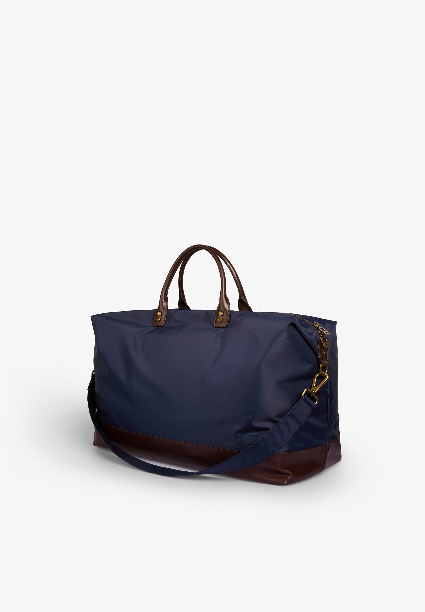 BOLSA DE VIAGEM COM PORMENOR EM PELE
