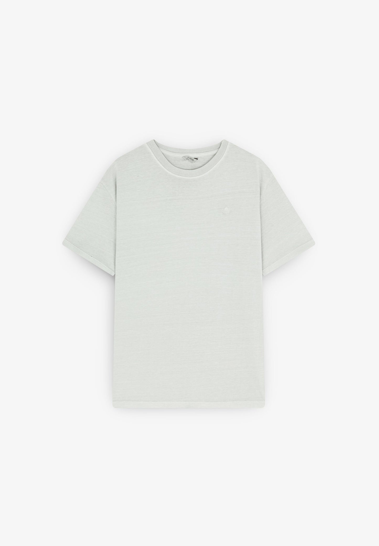 T-SHIRT COM SKULL BORDADA NO TOM
