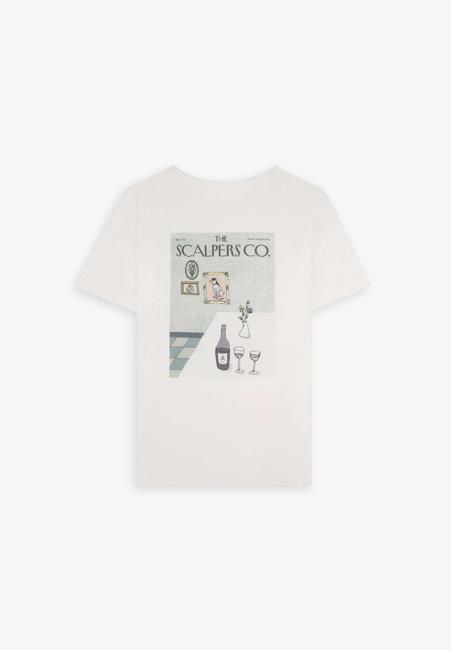 T-SHIRT COM DESENHO ATRÁS