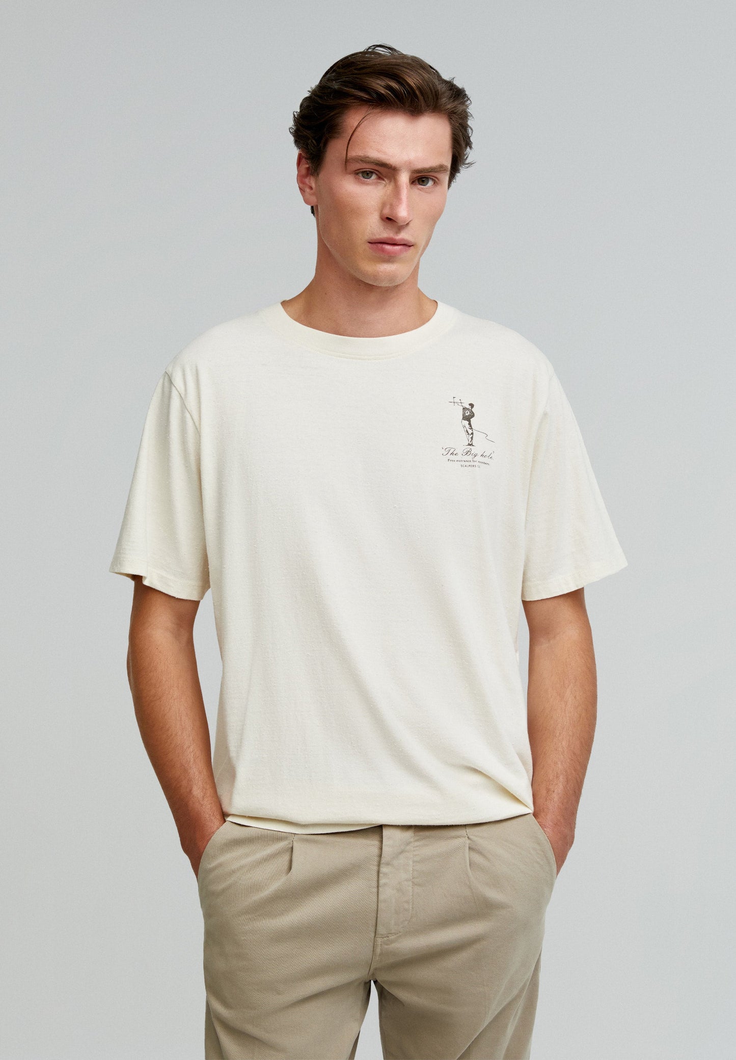 T-SHIRT COM PADRÃO DE GOLFE