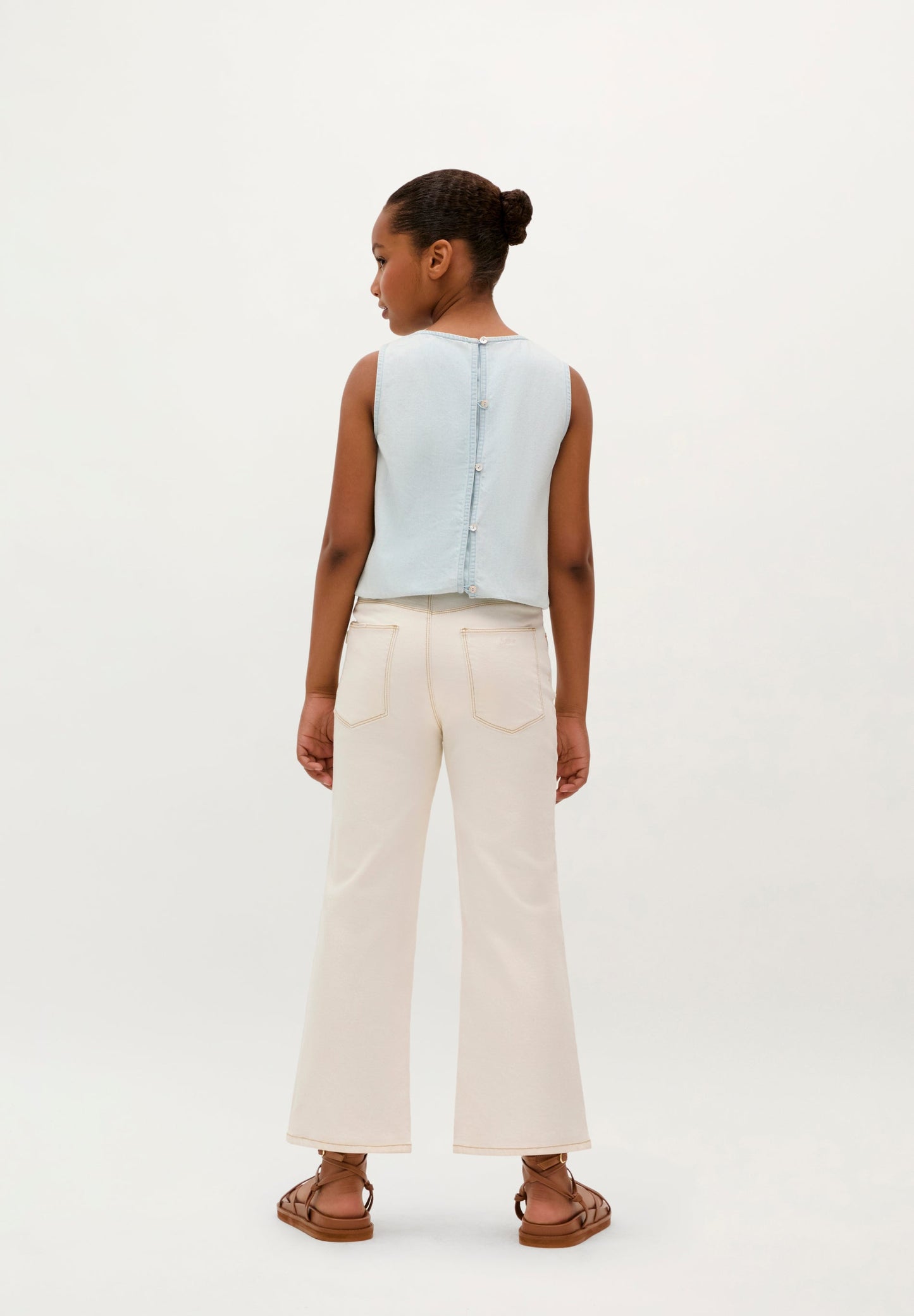 JEANS WIDE COSTURAS
