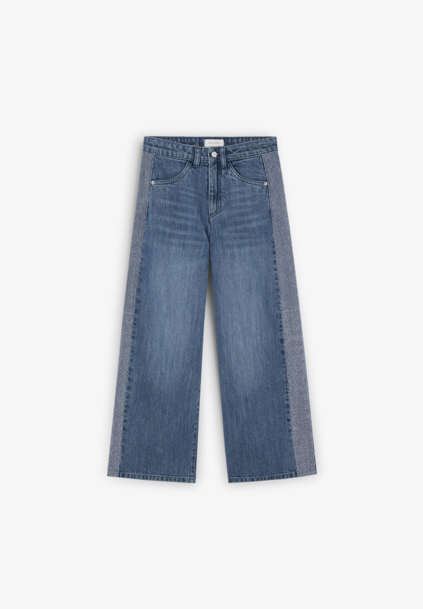 JEANS CULOTTES COM PORMENOR BORDADOS