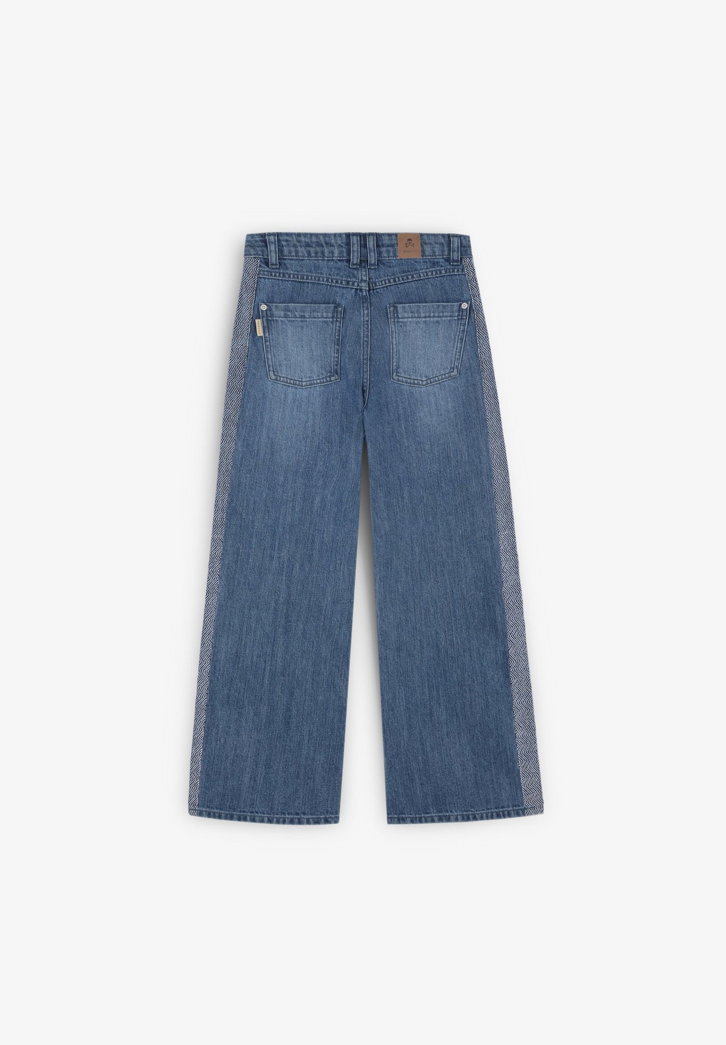 JEANS CULOTTES COM PORMENOR BORDADOS