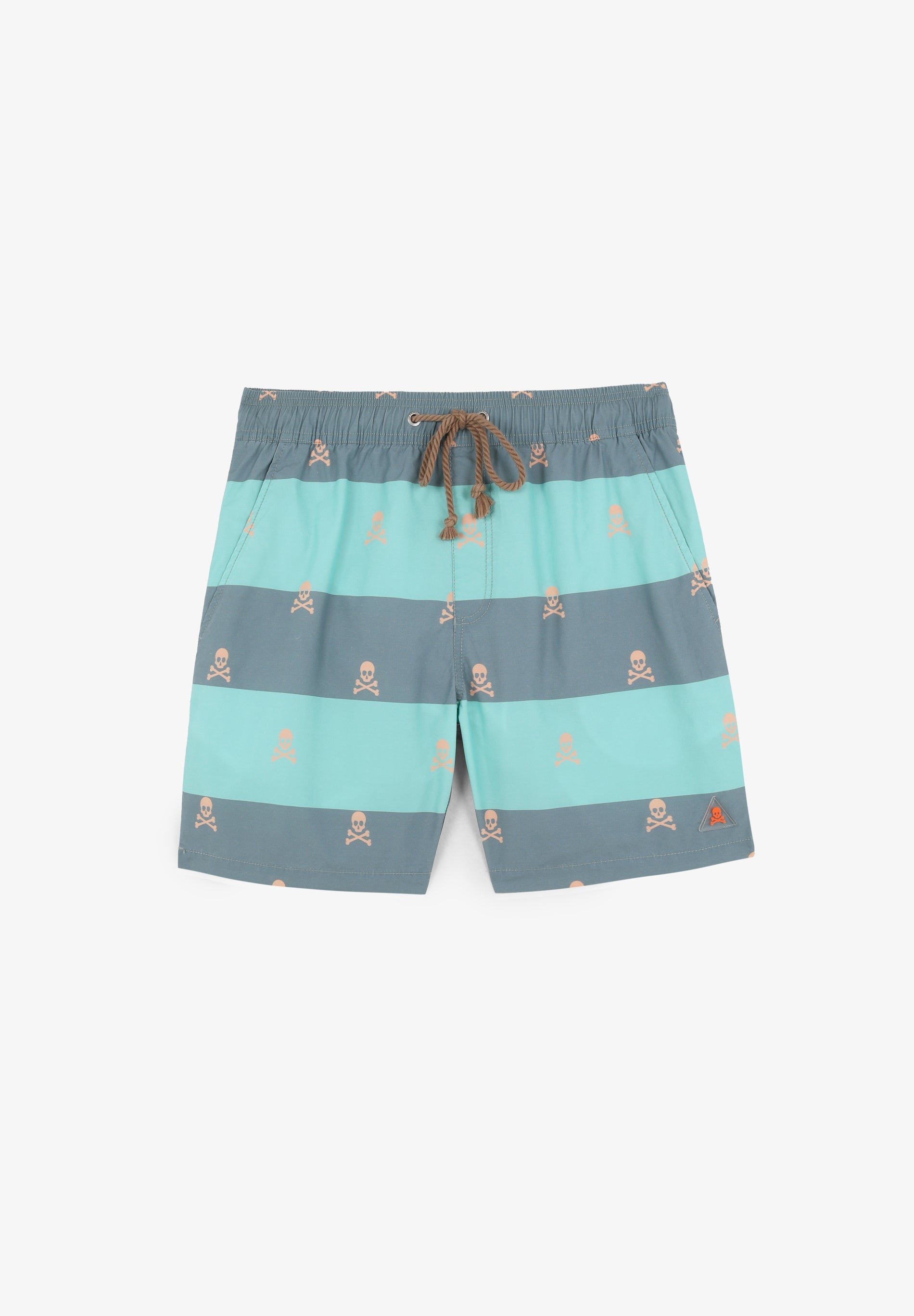 SKULL STRIPES SWIMSUIT