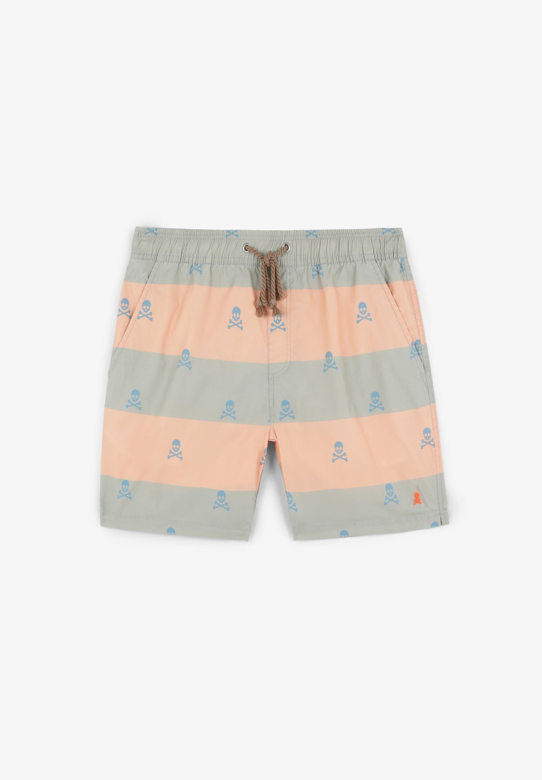 SKULL STRIPES SWIMSUIT