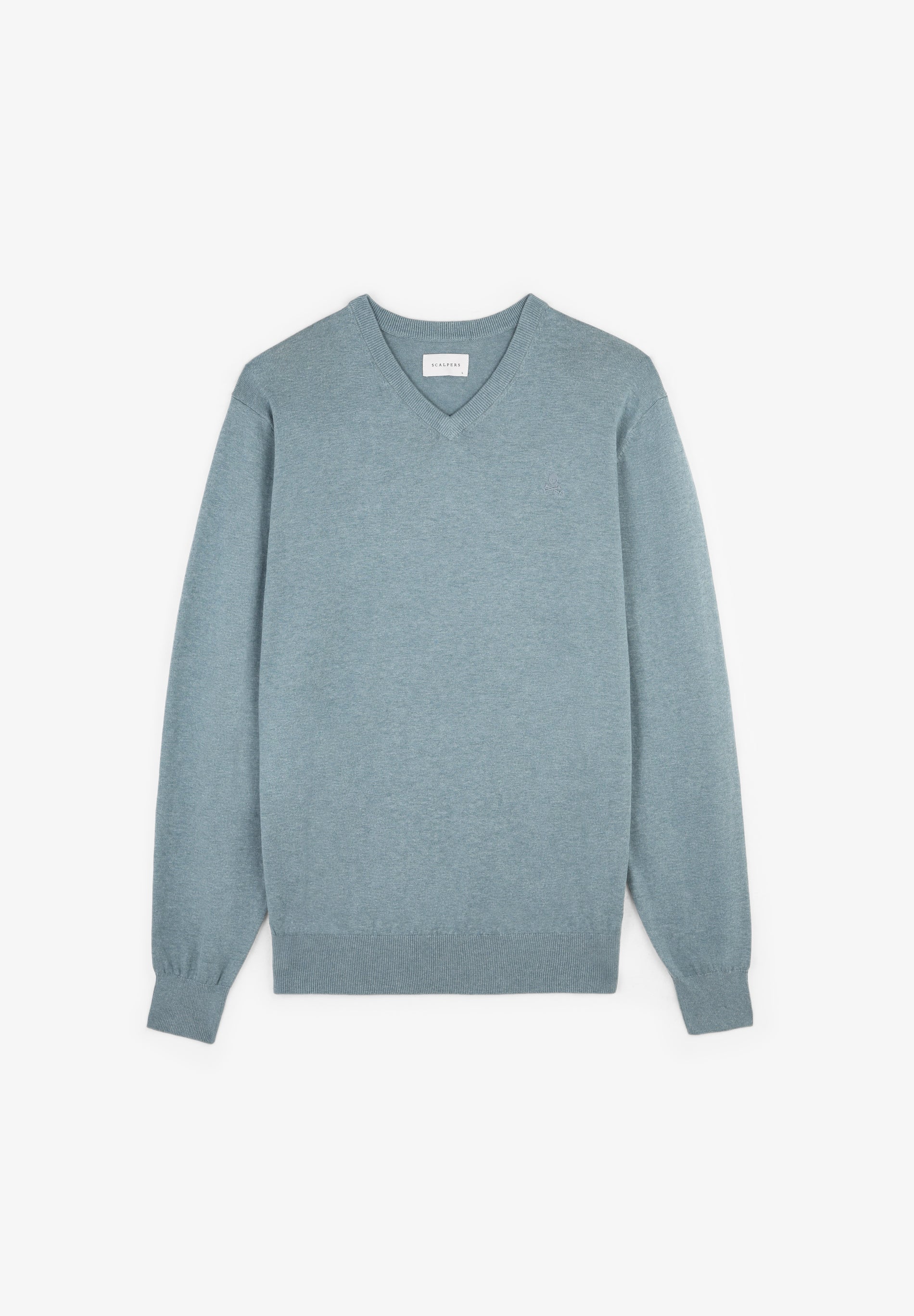 SWEATER DE DECOTE EM V COM SKULL