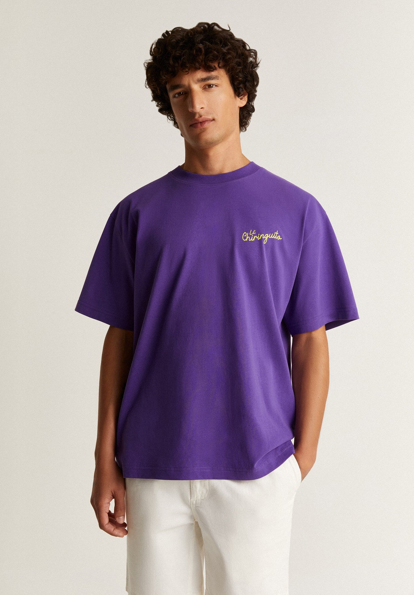 T-SHIRT COM ESTAMPADO EM CONTRASTE LE CHIRINGUITO