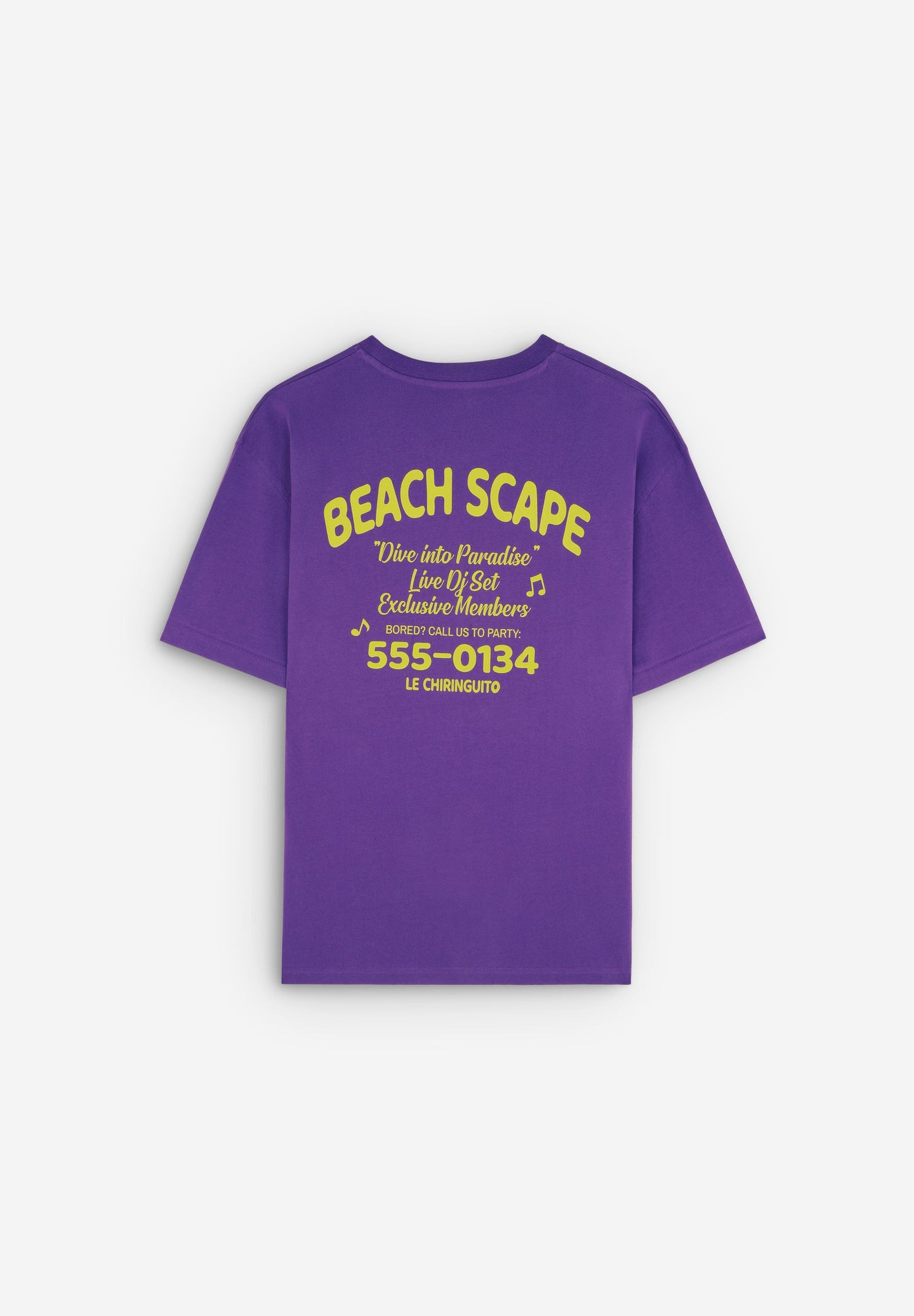 T-SHIRT COM ESTAMPADO EM CONTRASTE LE CHIRINGUITO