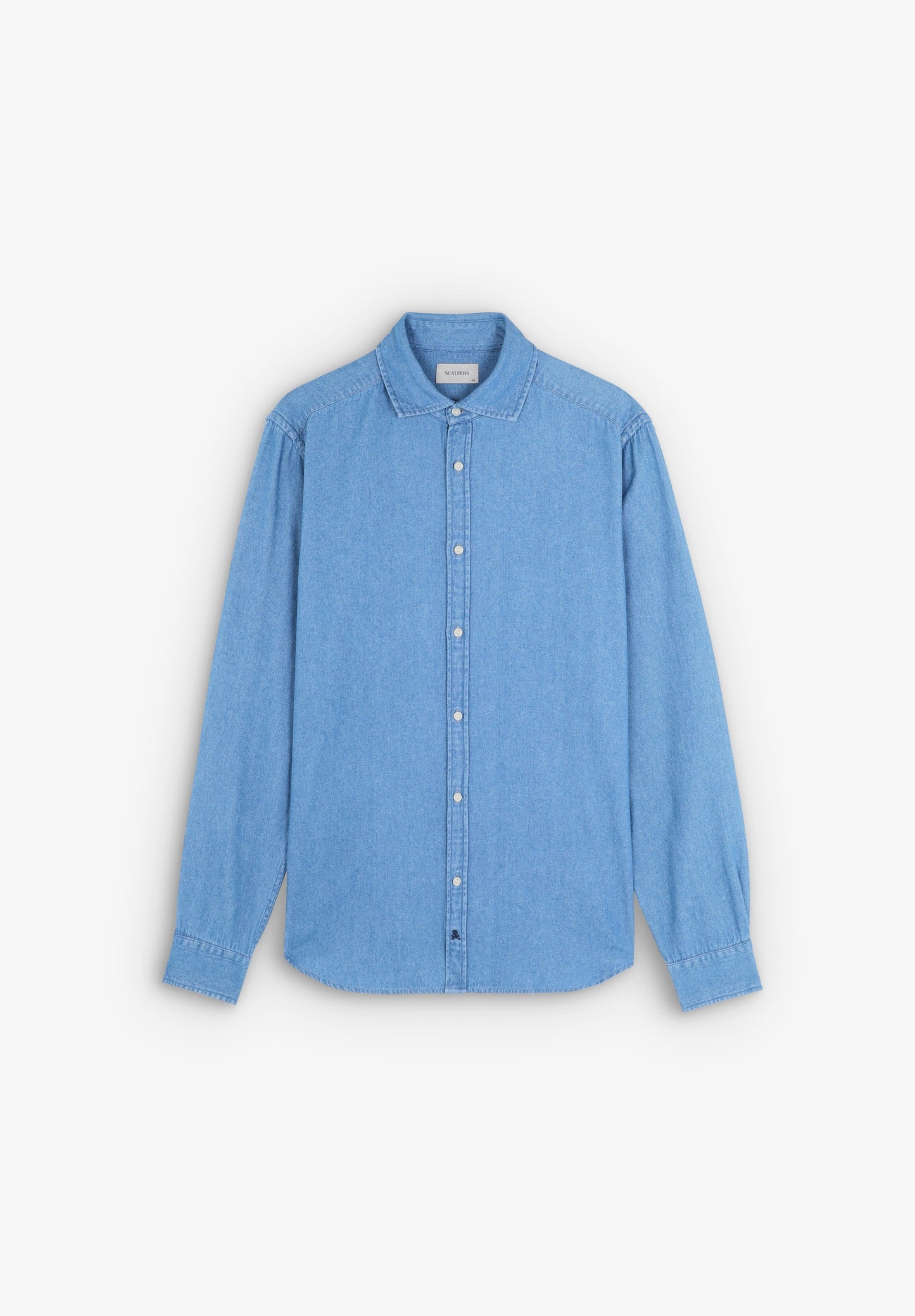 CAMISA DENIM LOGO PLACKET