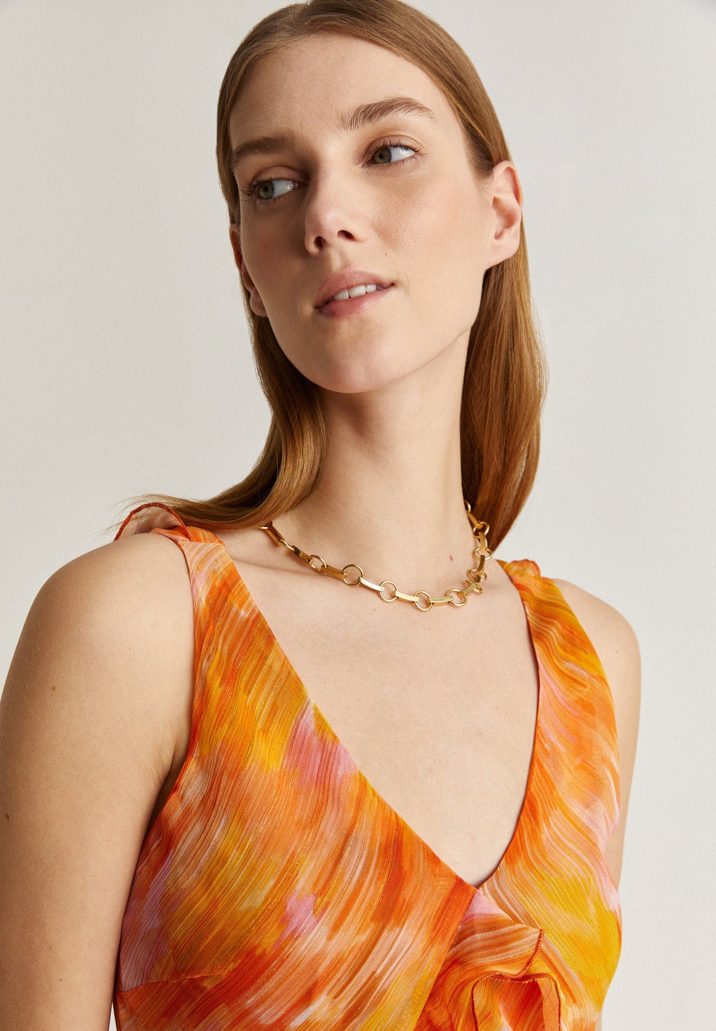 MINI RUFLLE LONG DRESS